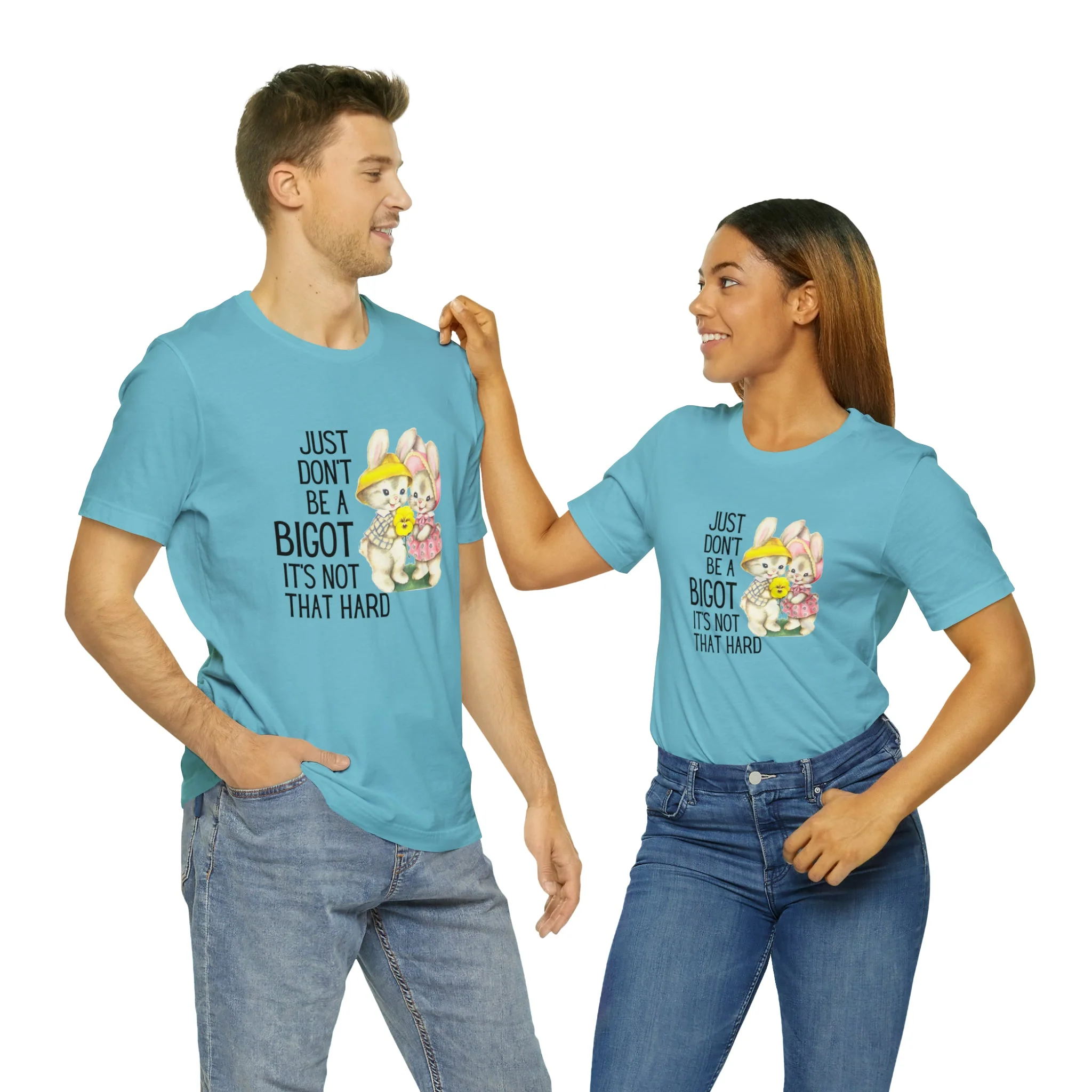 Just Don't Be A Bigot It's Not That Hard Unisex Jersey Short Sleeve Tee [Multiple Color Options] - Image 122