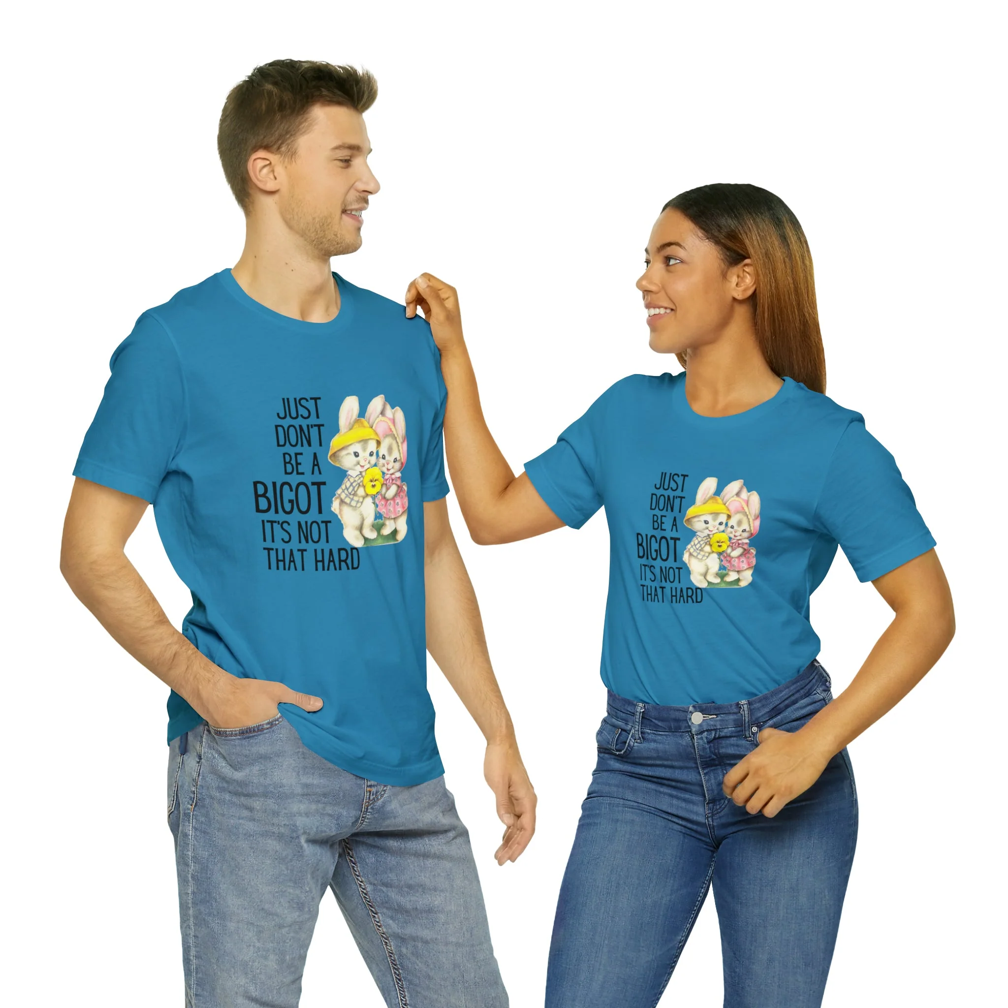 Just Don't Be A Bigot It's Not That Hard Unisex Jersey Short Sleeve Tee [Multiple Color Options] - Image 23