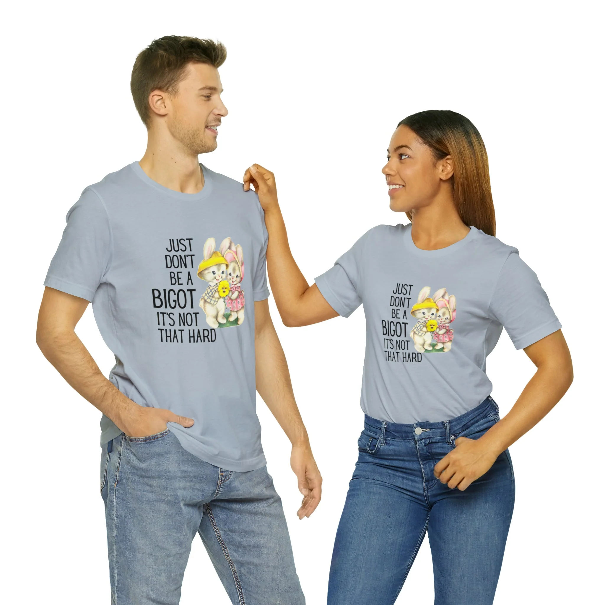 Just Don't Be A Bigot It's Not That Hard Unisex Jersey Short Sleeve Tee [Multiple Color Options] - Image 89