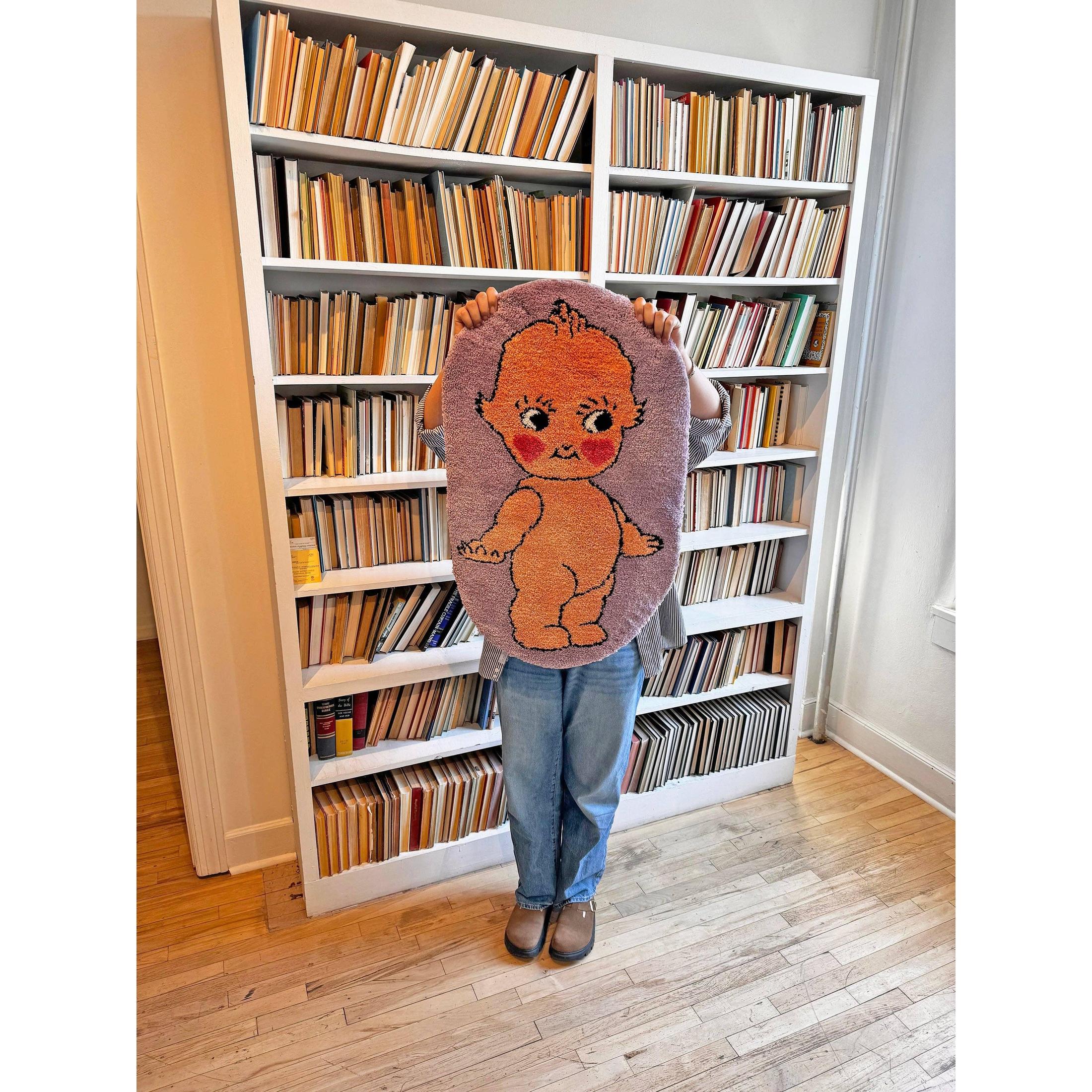 Kewpie Doll Ultrasoft Rug | Cute Retro Baby Slip Resistant Mat | 33" x 21" - Image 4