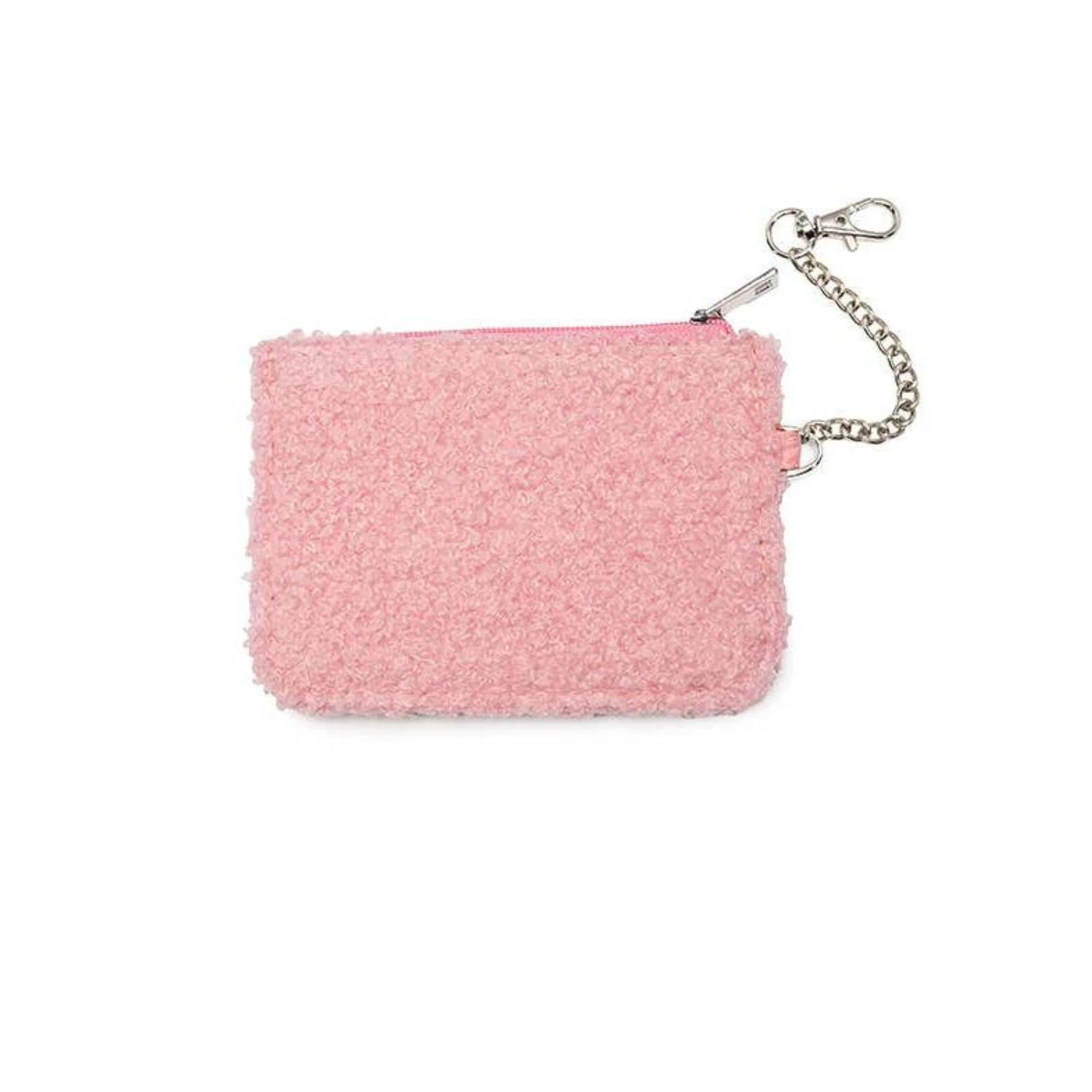 Crystal Embellishment Pink Keychain Pouch | Cards & Cash Key Chain Wallet Purse - Image 4