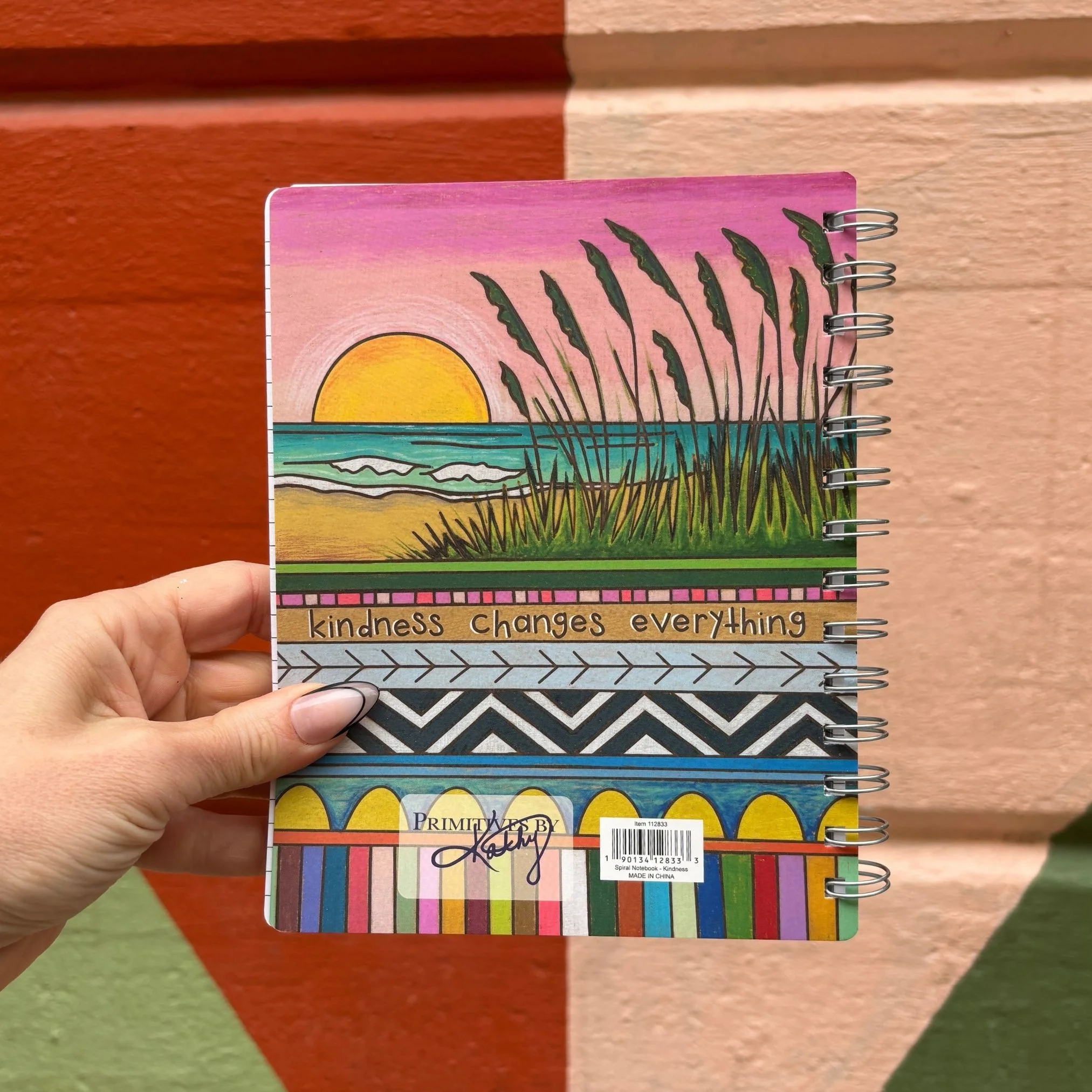 Kindness Changes Everything Double-sided Spiral Notebook | Colorful Wood Burned Designs Journal | 160 Lined Pages - Image 6