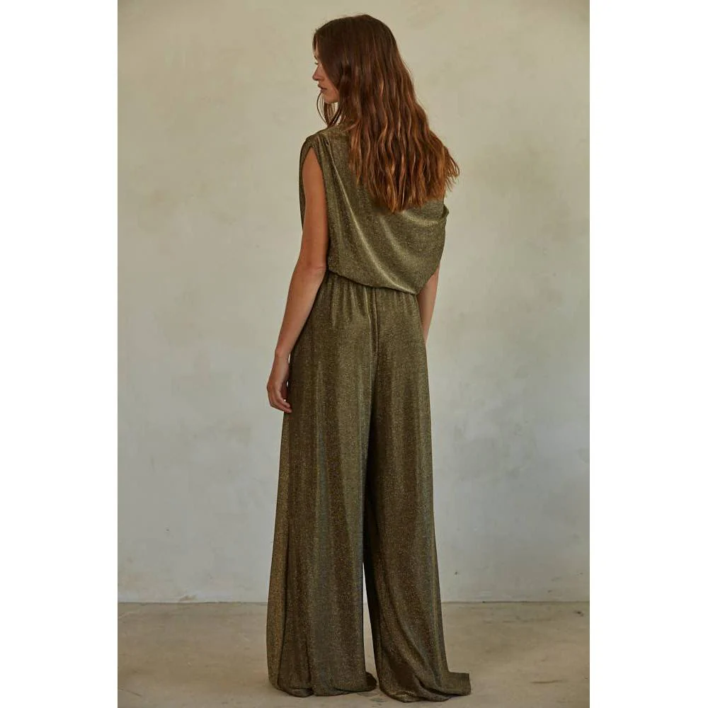 The Gwen Jumpsuit in Gold Black [Sizes S-L] - Image 3