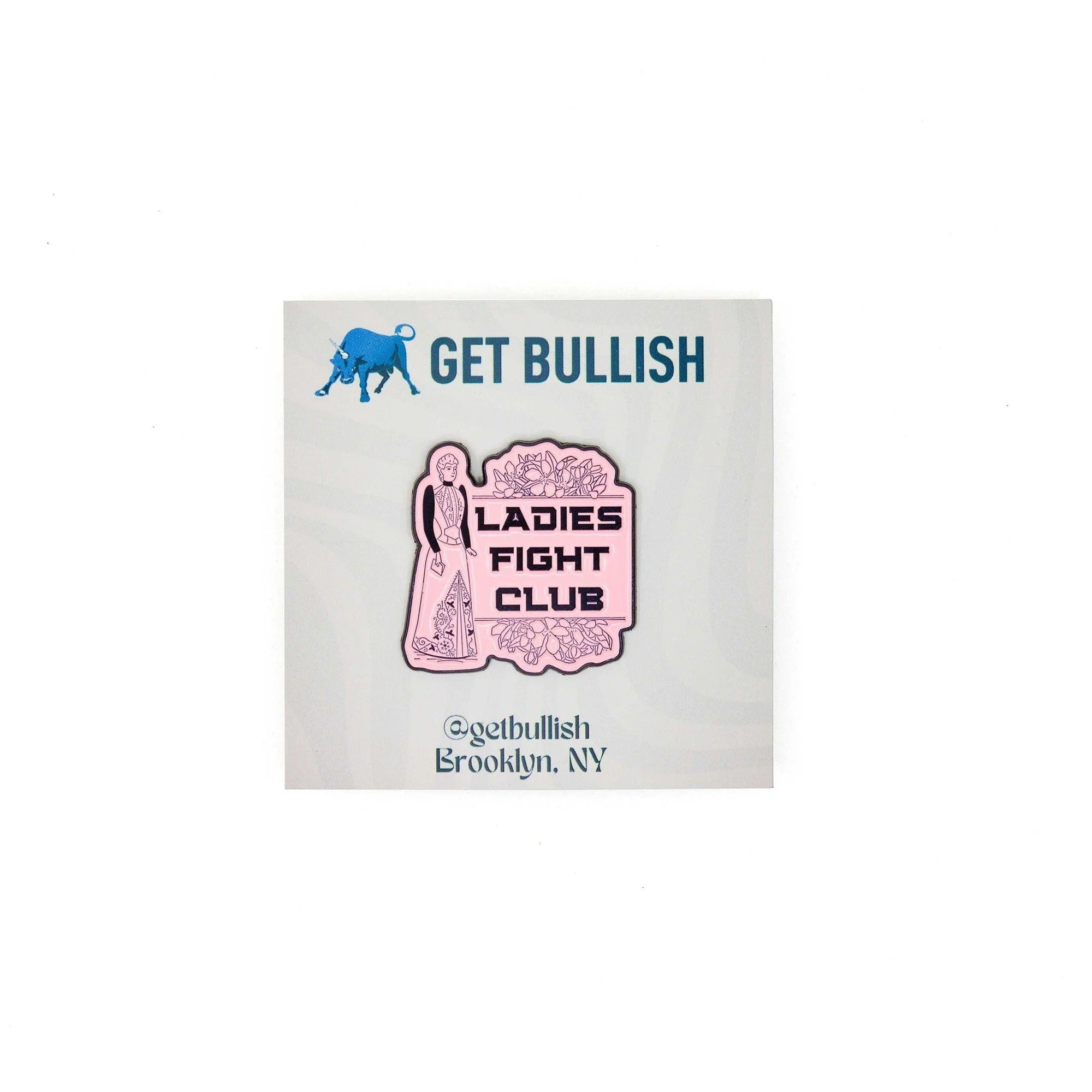 Ladies Fight Club Enamel Pin Victorian Funny Lapel Pin - Image 4