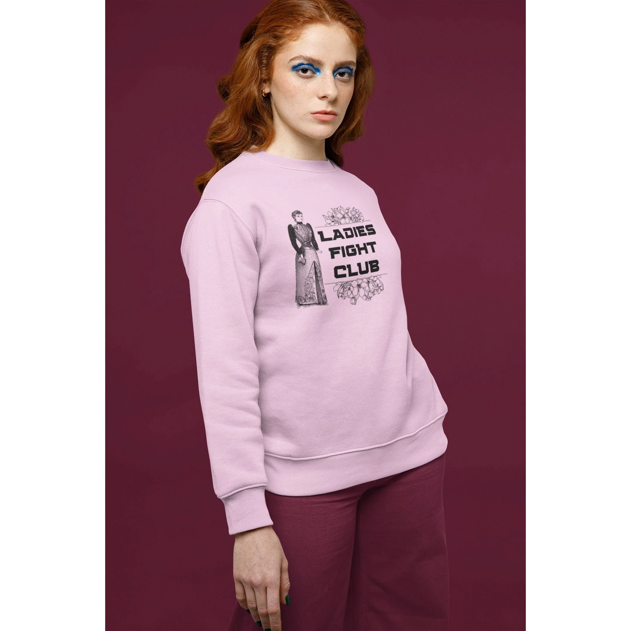 Ladies Fight Club Unisex Heavy Blend™ Crewneck Sweatshirt Sizes SM-5XL | Plus Size Available - Image 12
