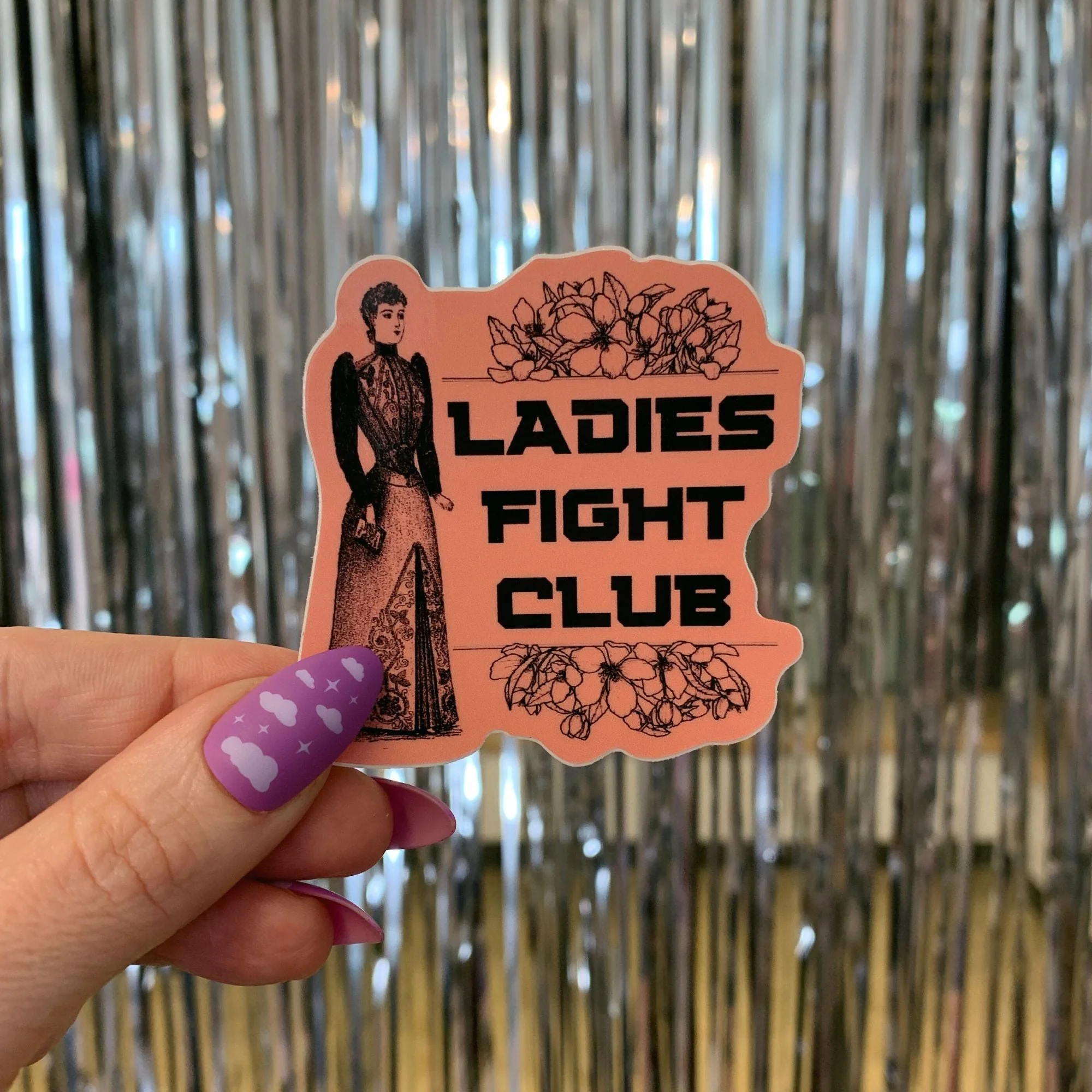 Ladies Fight Club Vinyl Sticker 3in x 3in - Image 5