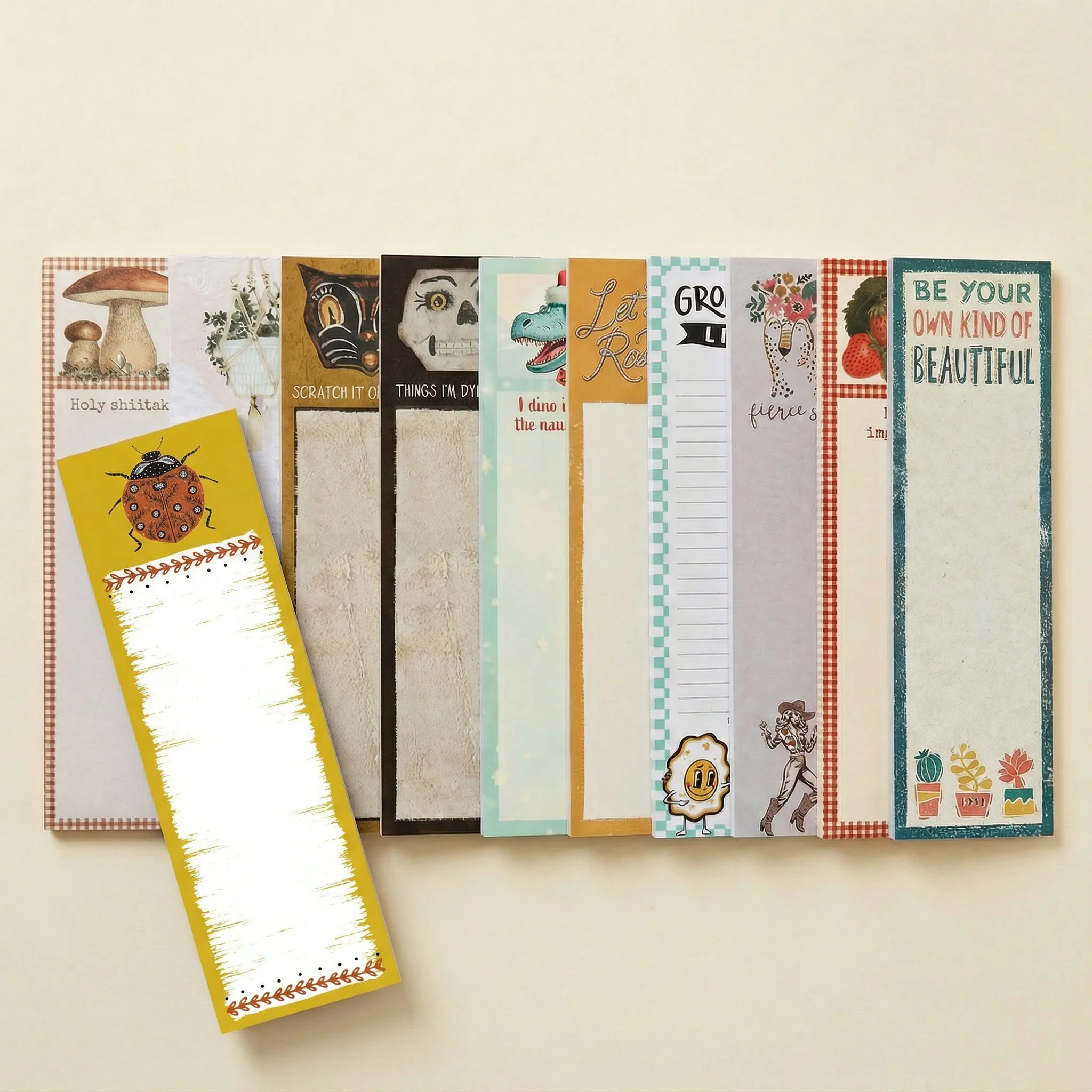 Ladybug Magnetic List Pad | Ladybird Beetles Notepad | 2.75" x 9.50" - Image 7