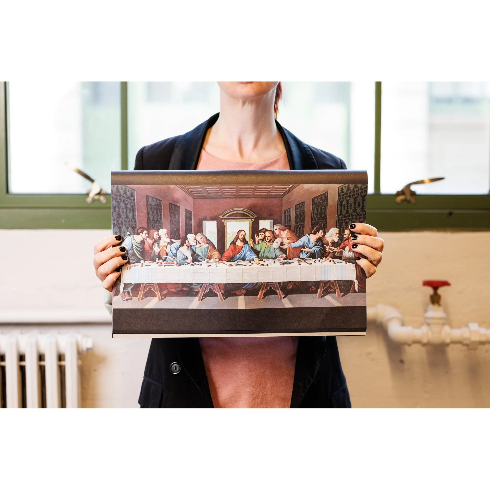 3 Packs of Last Supper Paper Placemats (40 per pack) | Funny Peel-Off Pad for a Biblical Feast at Home - Image 2