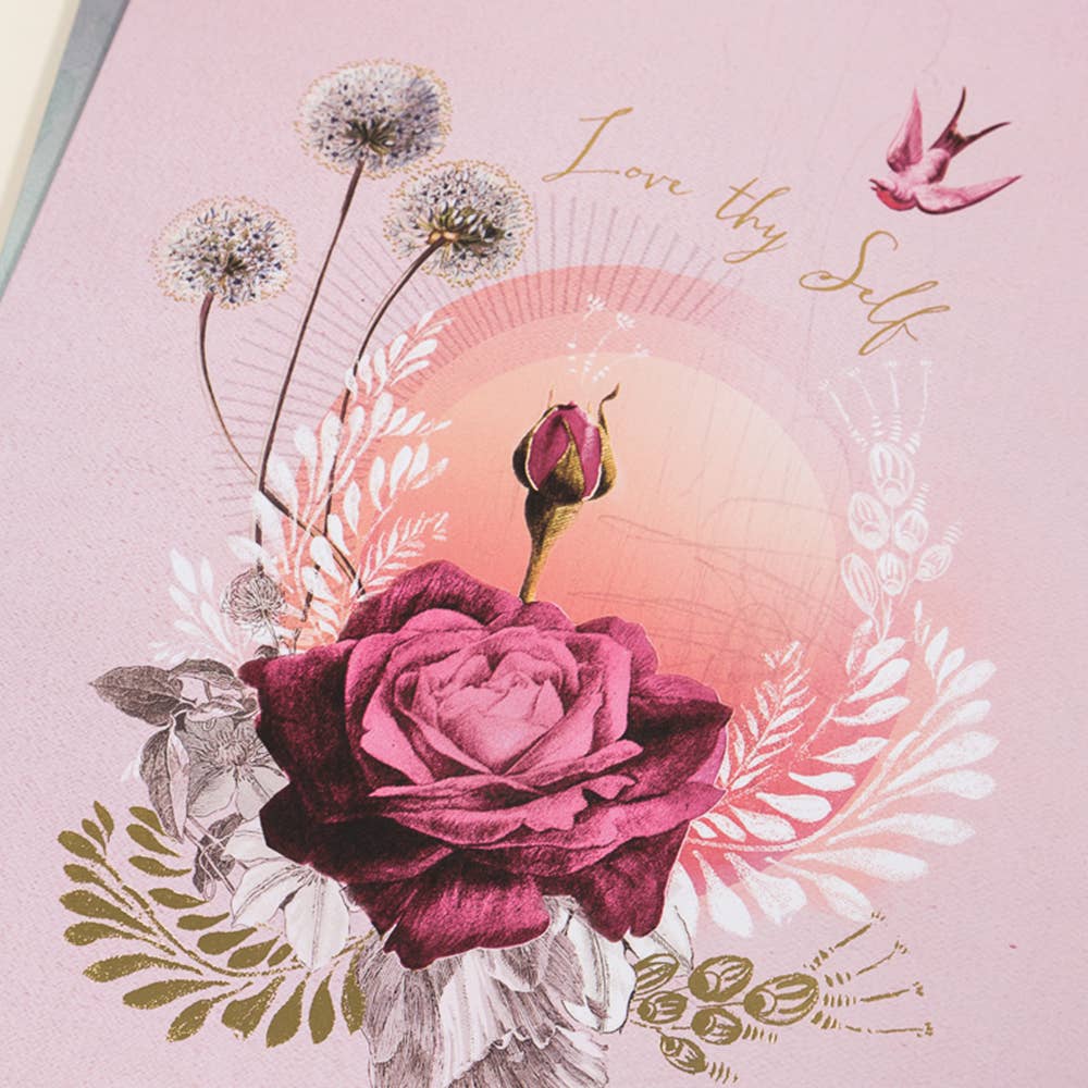 Lavender Rose 11" x 14" Art Print | Pre-Hung with Silk Ribbon for Easy Hanging | Gift for Her - Image 3
