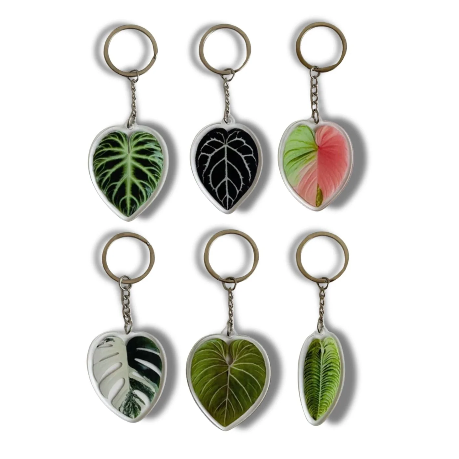 Leaf Acrylic Keychain | 7 Illustrated Styles | Double-Sided Design - Image 2
