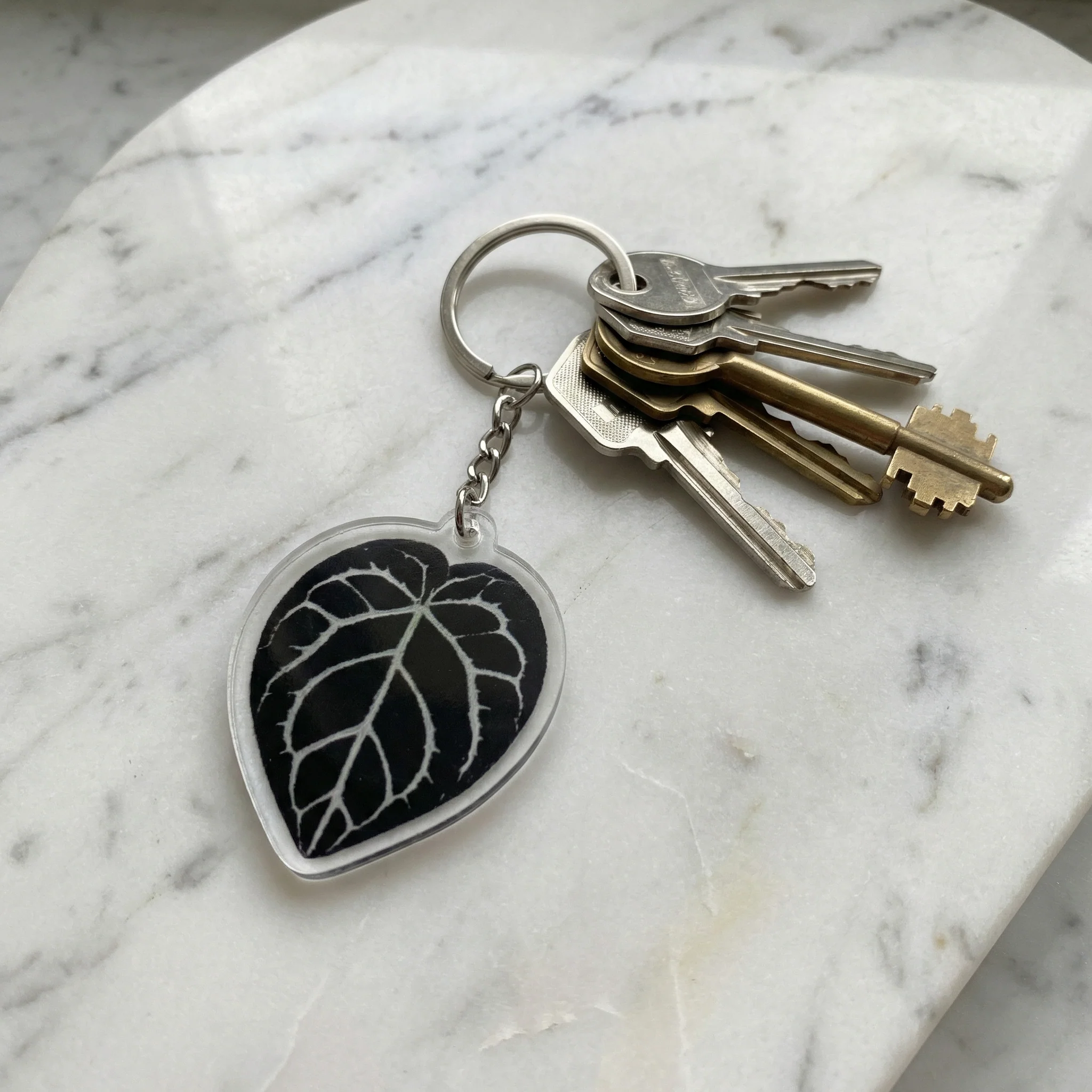 Leaf Acrylic Keychain | 7 Illustrated Styles | Double-Sided Design - Image 3