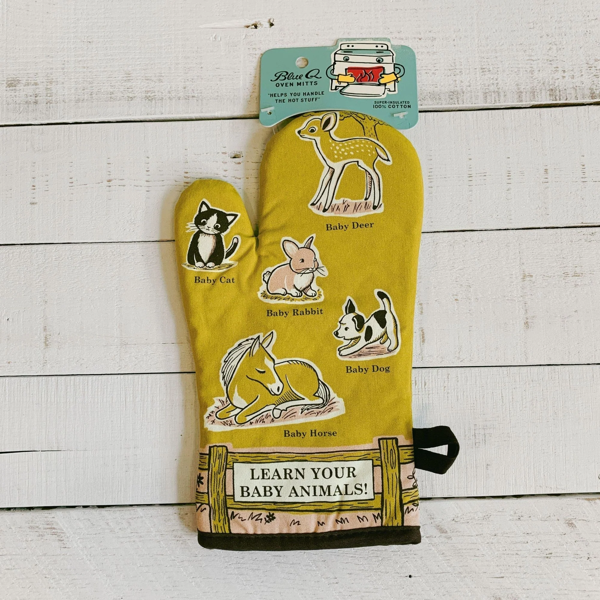 Learn Your Baby Animals Oven Mitt with Animal Design | Kitchen Thermal Single Pot Holder | BlueQ at GetBullish - Image 8