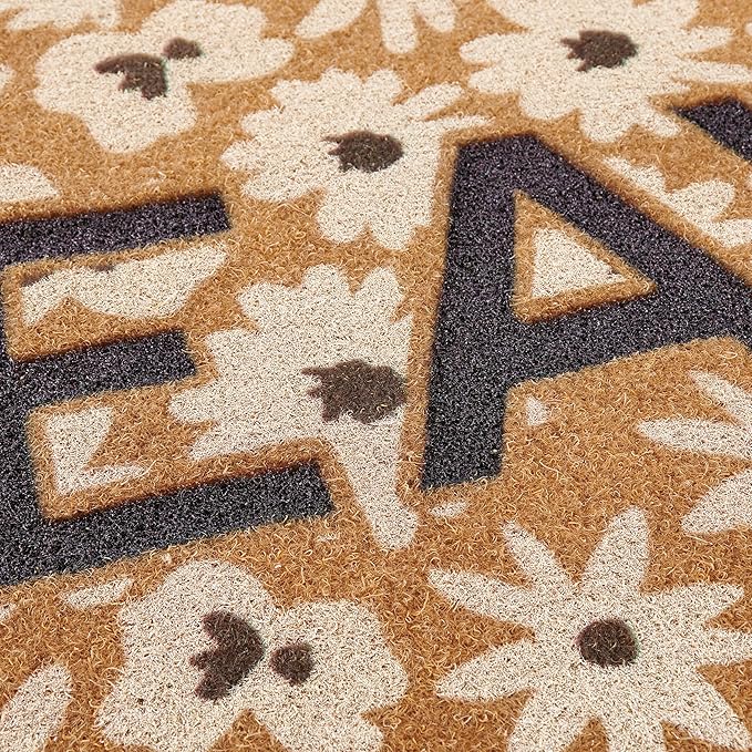 Leave Floral Rug | Skid-Resistant Backing Mat | Indoor/Outdoor 30" x 18" - Image 5