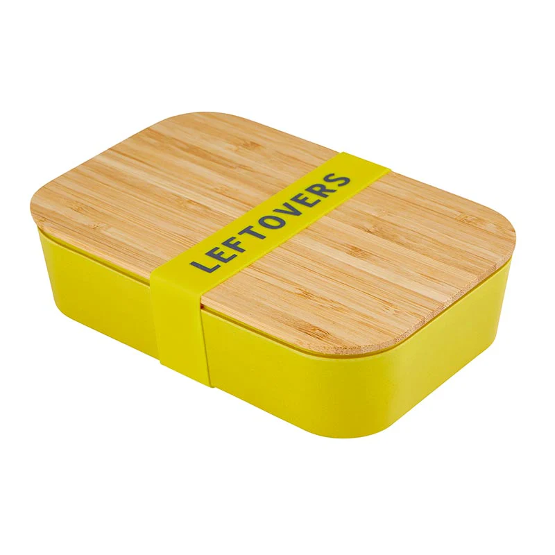 Leftovers Bamboo Lunch Box in Vivid Yellow | Eco-Friendly and Sustainable - Image 5