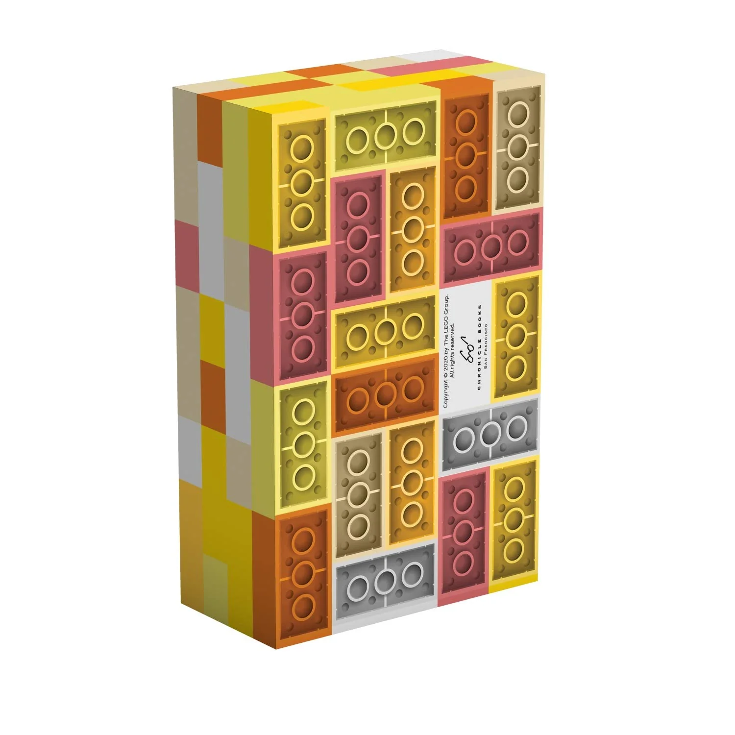 Lego Note Brick Yellow-Orange in Lego-like Keepsake Box | 200 Note Sheets Stationery Notepad - Image 2