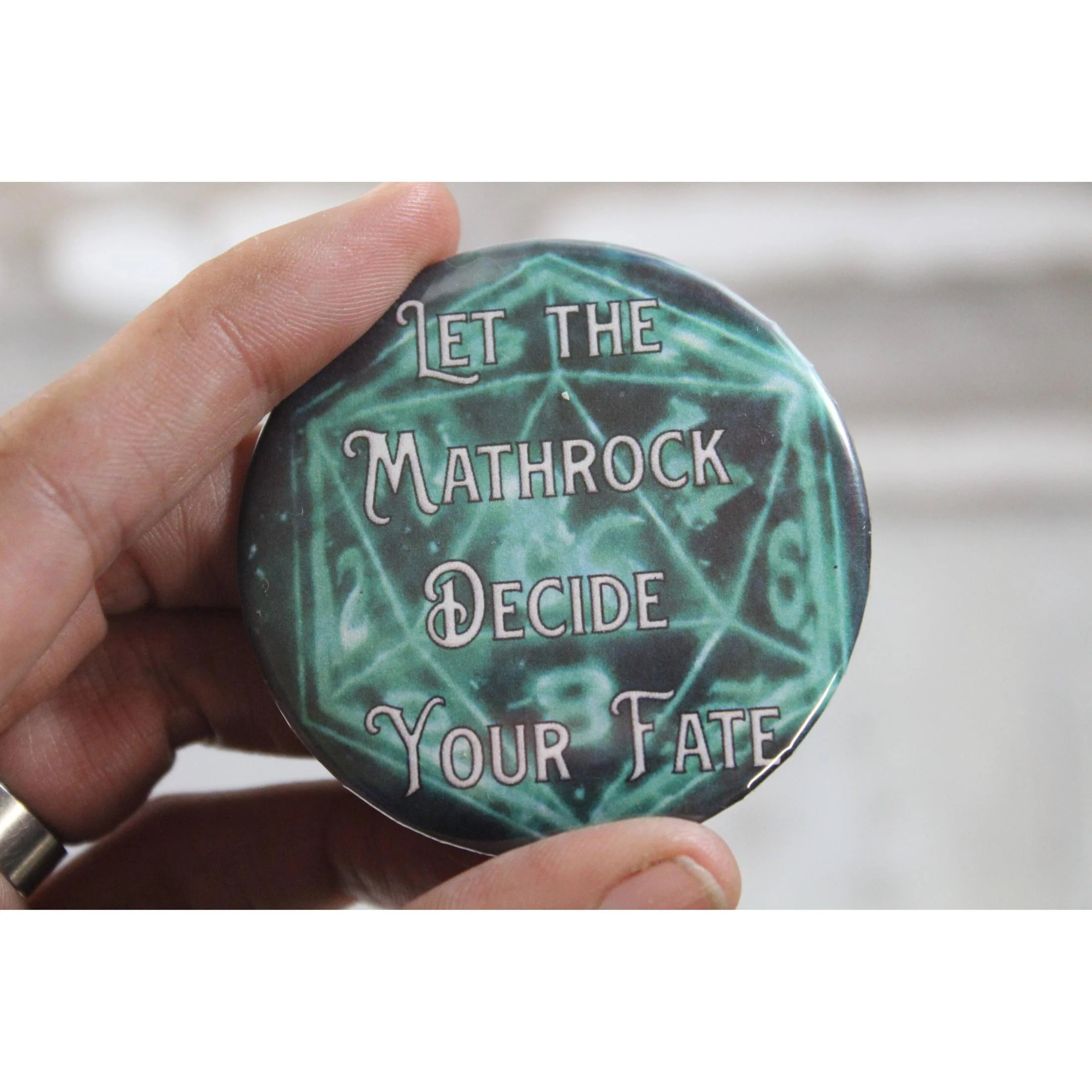 Let the Mathrock Decide Metal Pinback Button | 2.25" - Image 5