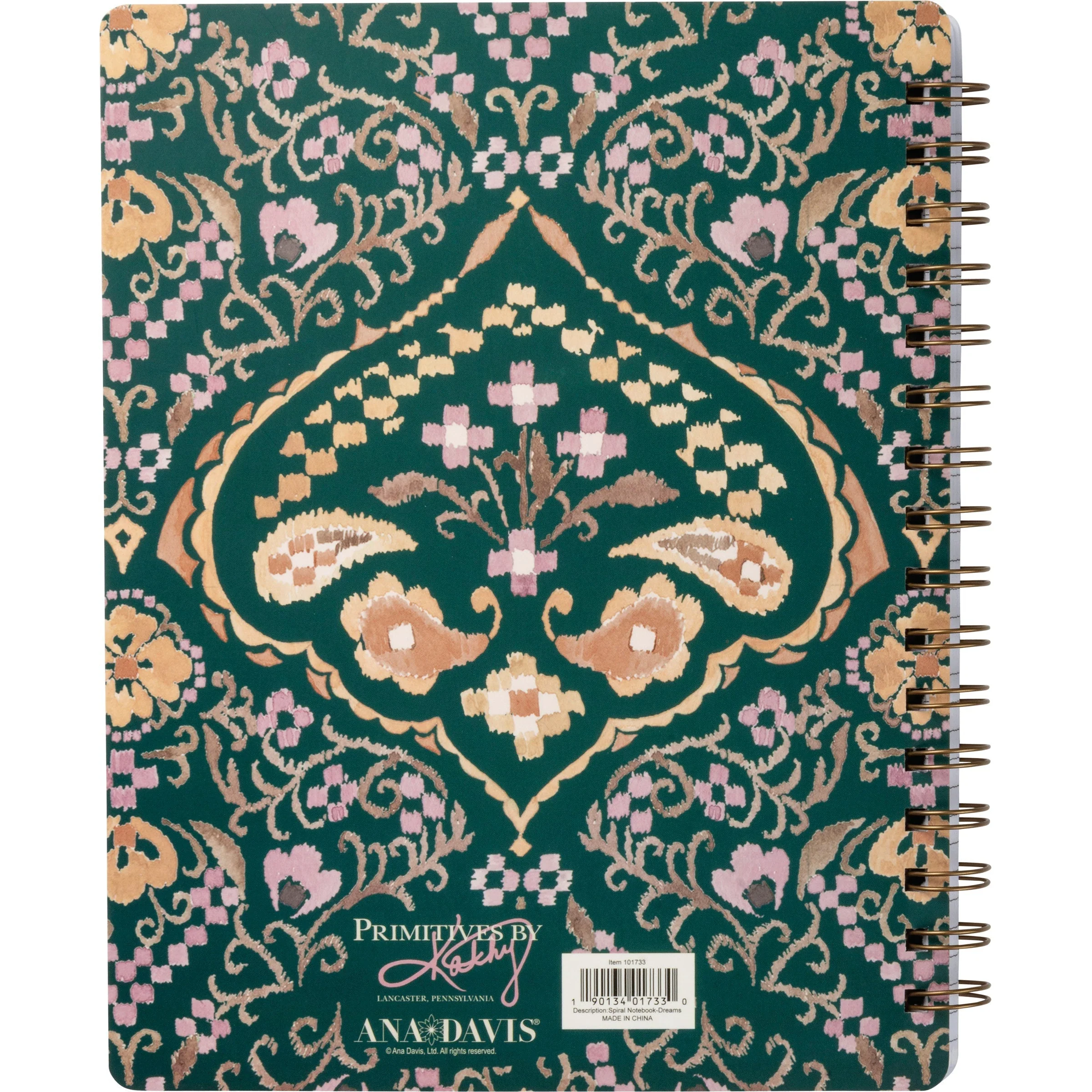Let Your Dreams Blossom Spiral Notebook | Art on Both Sides | 9" x 7" | 120 Lined Pages - Image 3