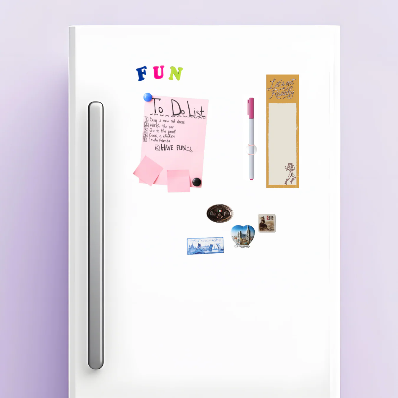 Let's Get Ranchy Magnetic List Pad with Cowgirl Illustrations | Western-themed Notepad | 2.75" x 9.50" - Image 5