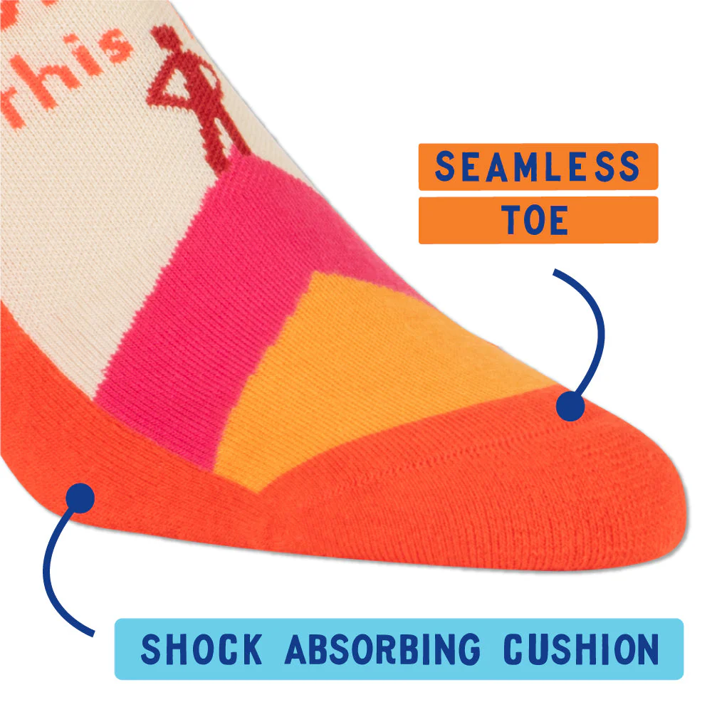 Let's Get Some Wind In This Hair Unisex Sneaker Socks [2 Size Options] | BlueQ at GetBullish - Image 6