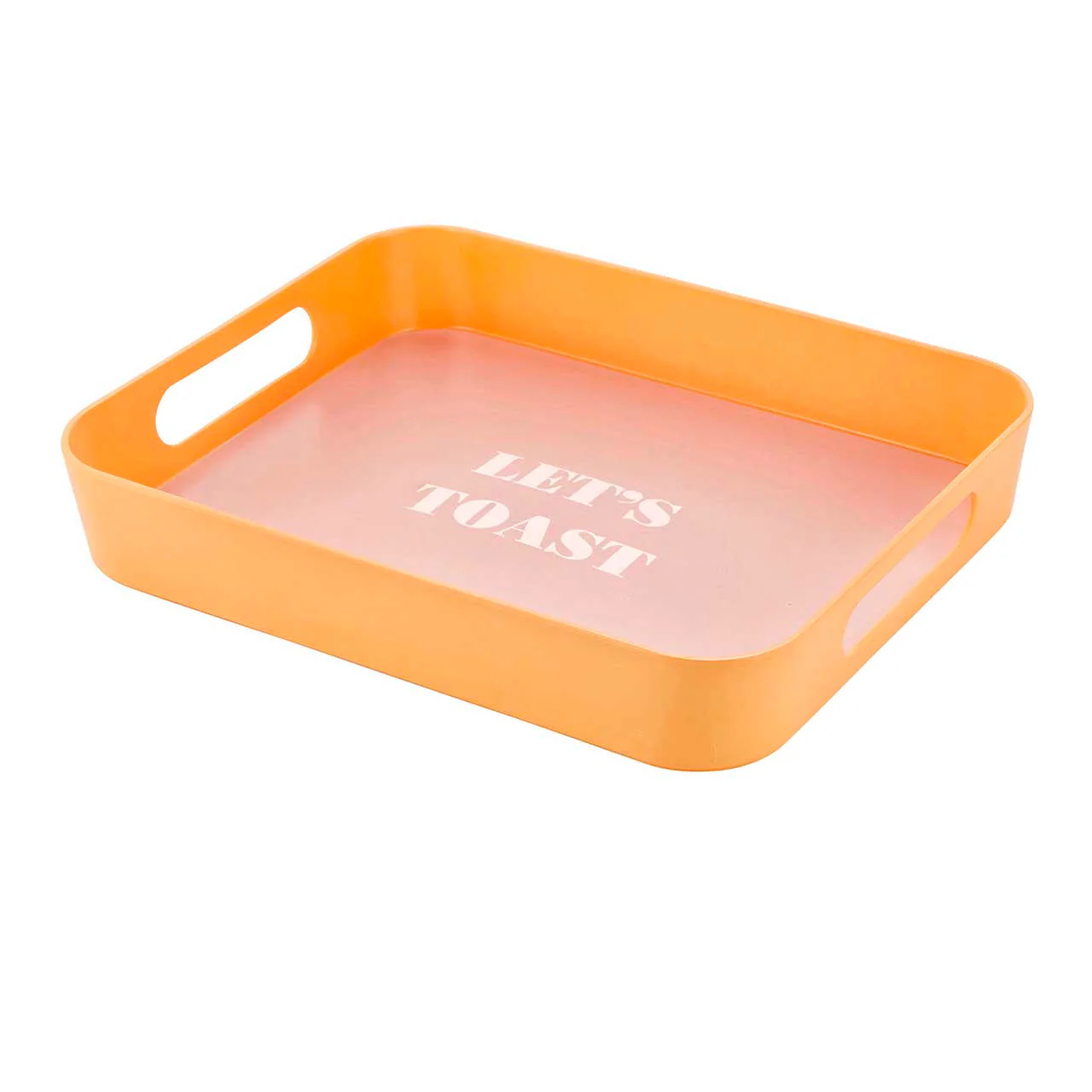 Let's Toast Retro Acrylic Bar Tray | 14" x 10" - Image 3