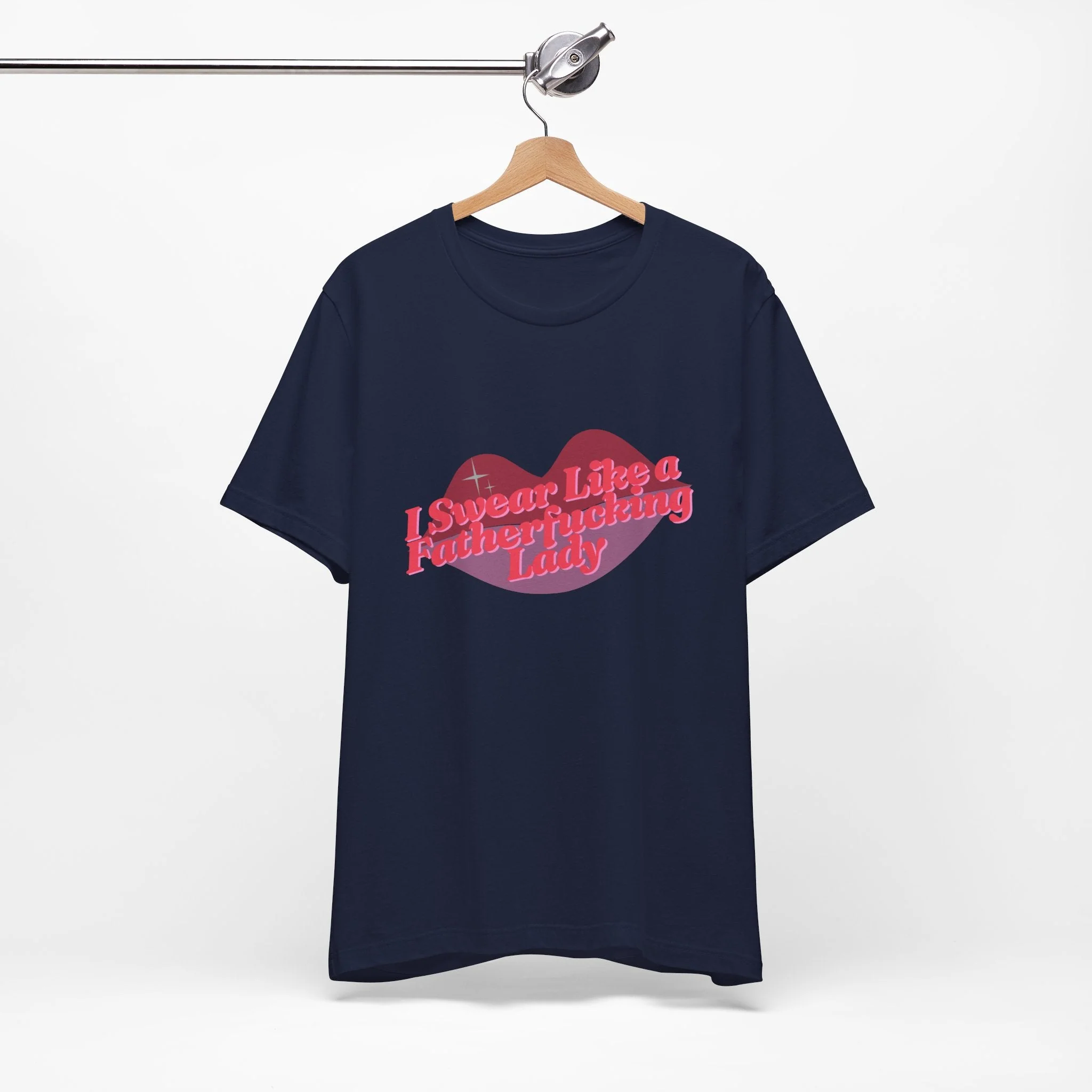 Swear Like a Fatherf💋💋💋💋💋💋 Lady Jersey Short Sleeve Tee [XS-5X, Multiple Color Options]
