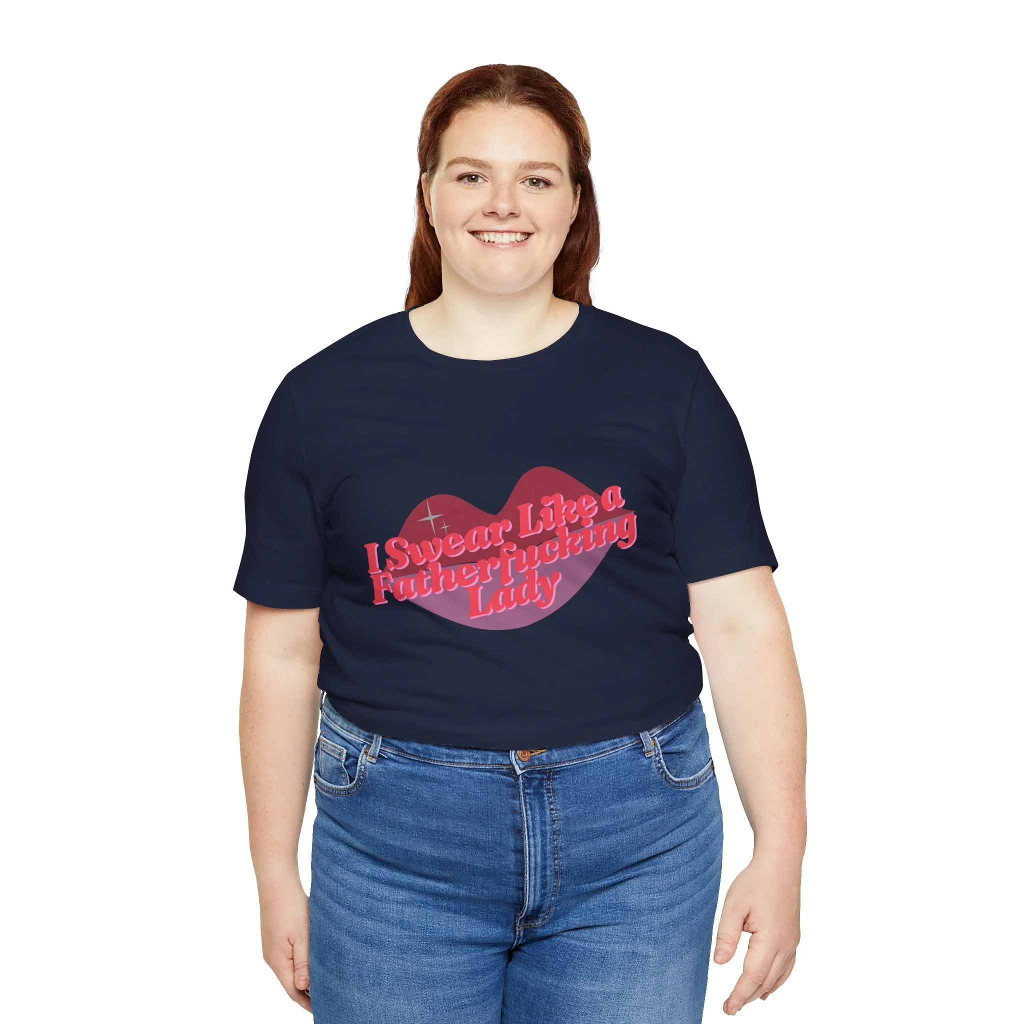 Swear Like a Fatherf💋💋💋💋💋💋 Lady Jersey Short Sleeve Tee [XS-5X, Multiple Color Options] - Image 12