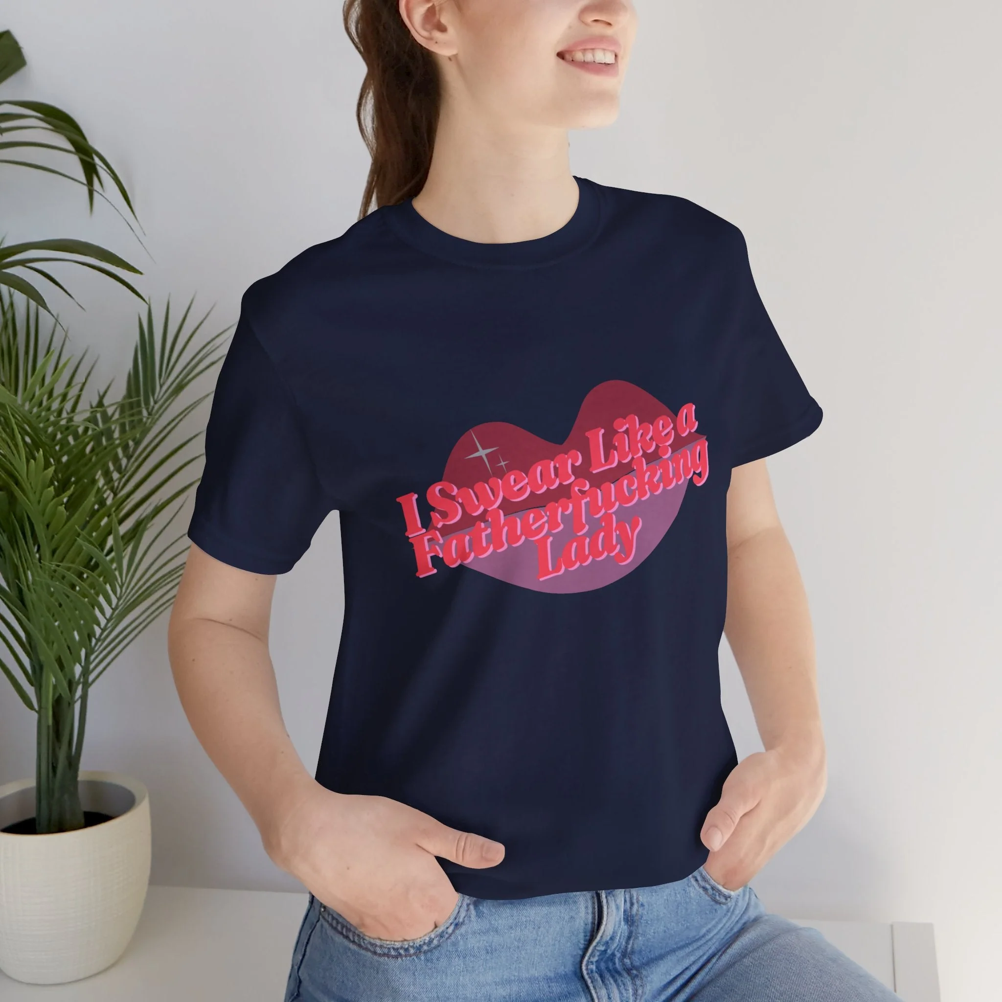 Swear Like a Fatherf💋💋💋💋💋💋 Lady Jersey Short Sleeve Tee [XS-5X, Multiple Color Options] - Image 14