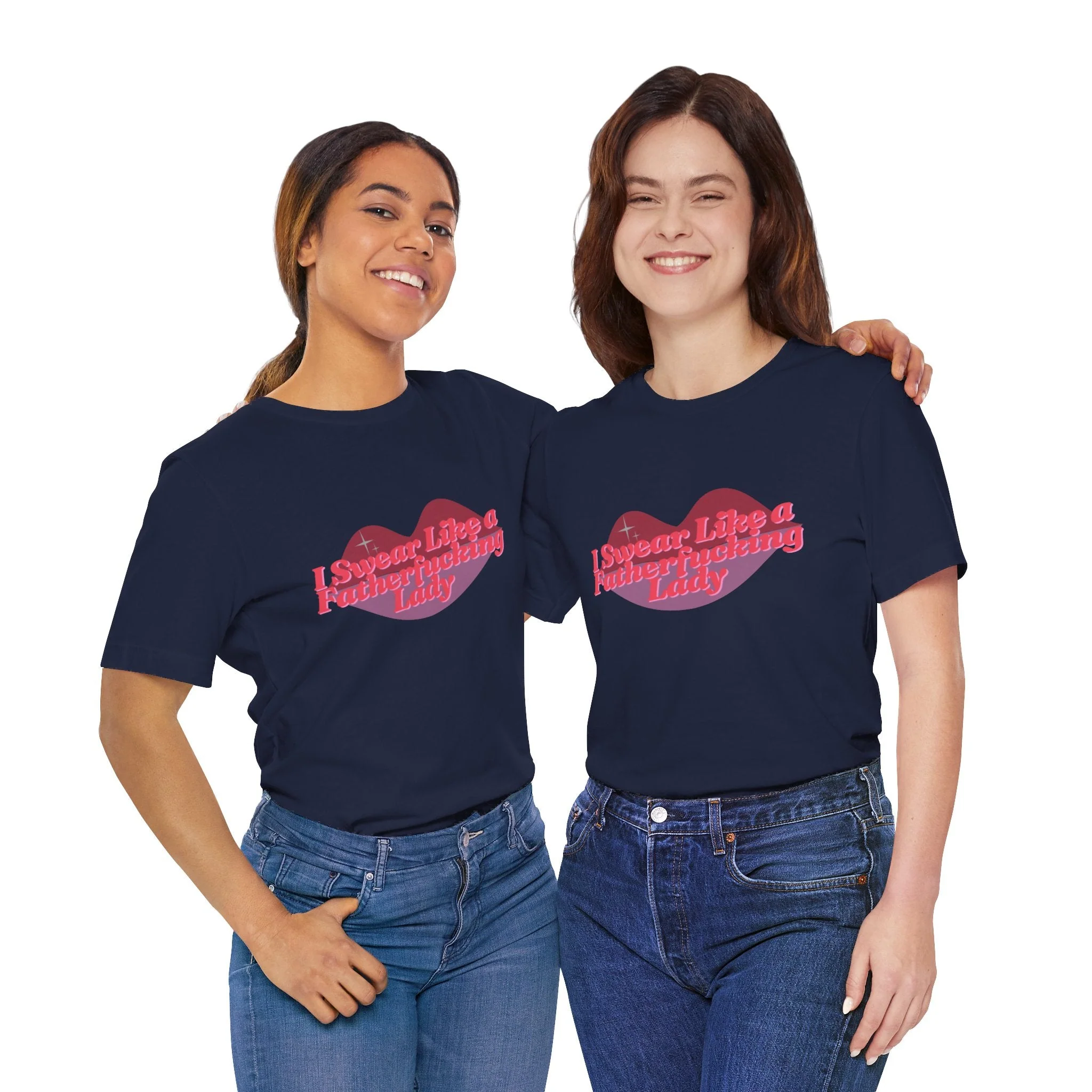 Swear Like a Fatherf💋💋💋💋💋💋 Lady Jersey Short Sleeve Tee [XS-5X, Multiple Color Options] - Image 15
