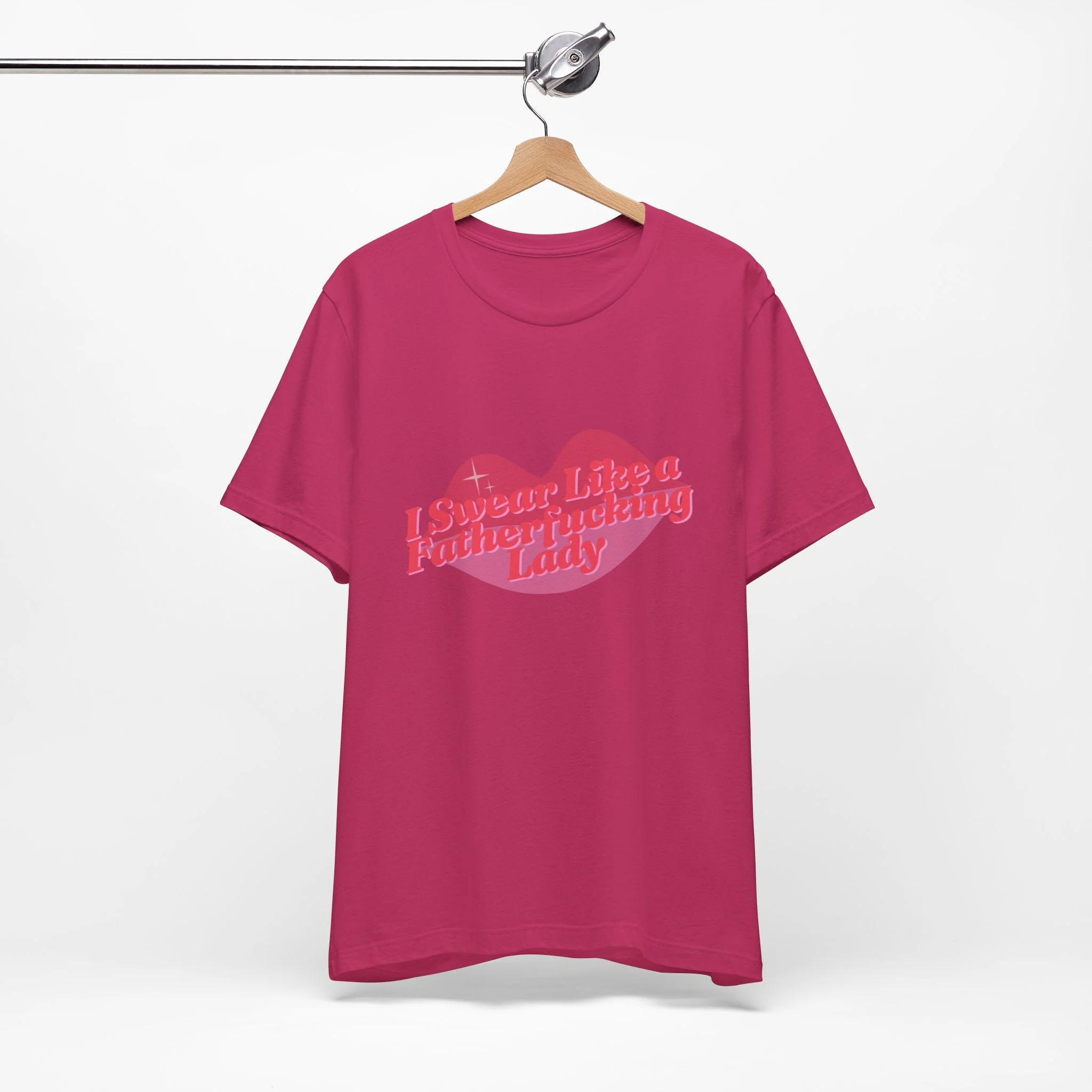 Swear Like a Fatherf💋💋💋💋💋💋 Lady Jersey Short Sleeve Tee [XS-5X, Multiple Color Options] - Image 2