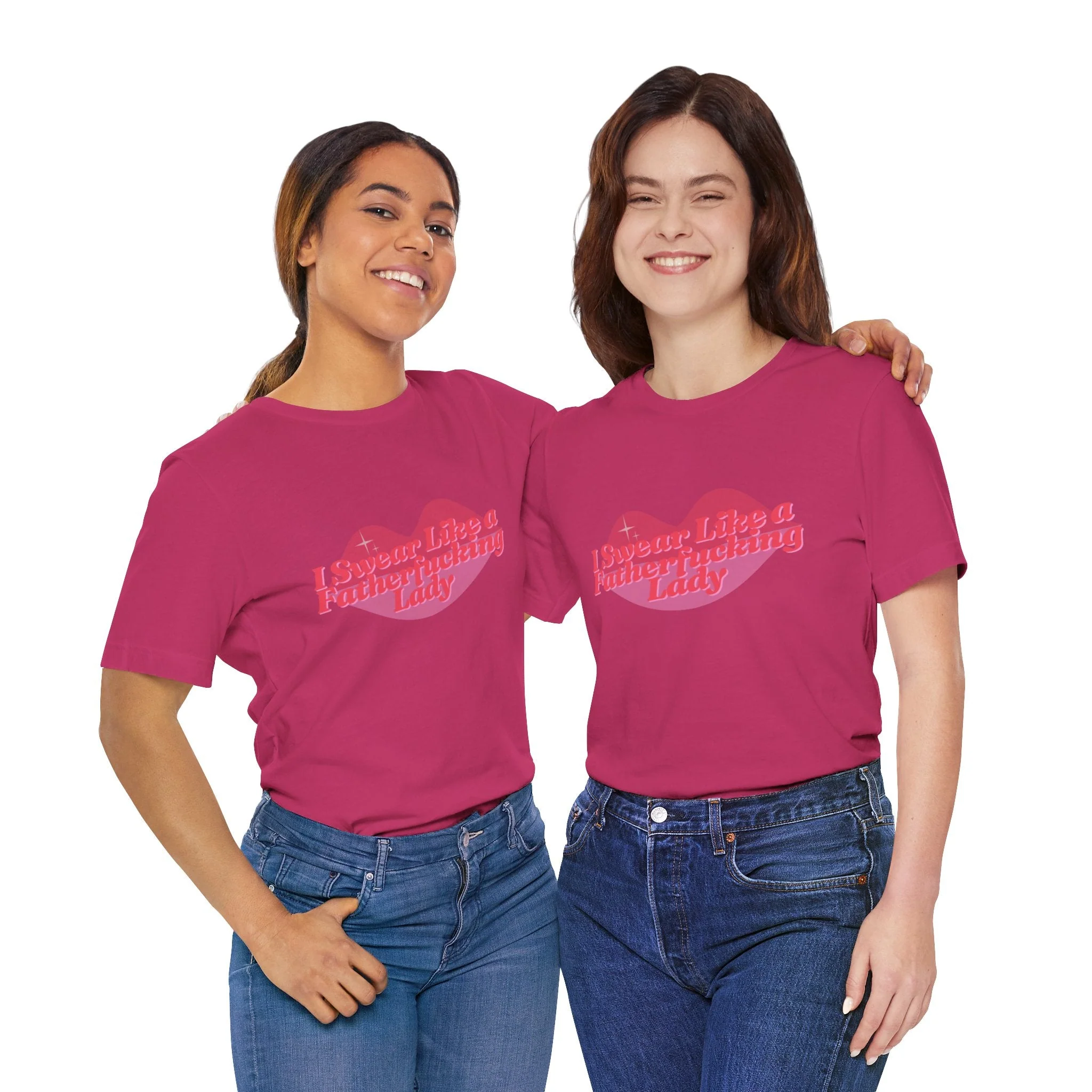 Swear Like a Fatherf💋💋💋💋💋💋 Lady Jersey Short Sleeve Tee [XS-5X, Multiple Color Options] - Image 20