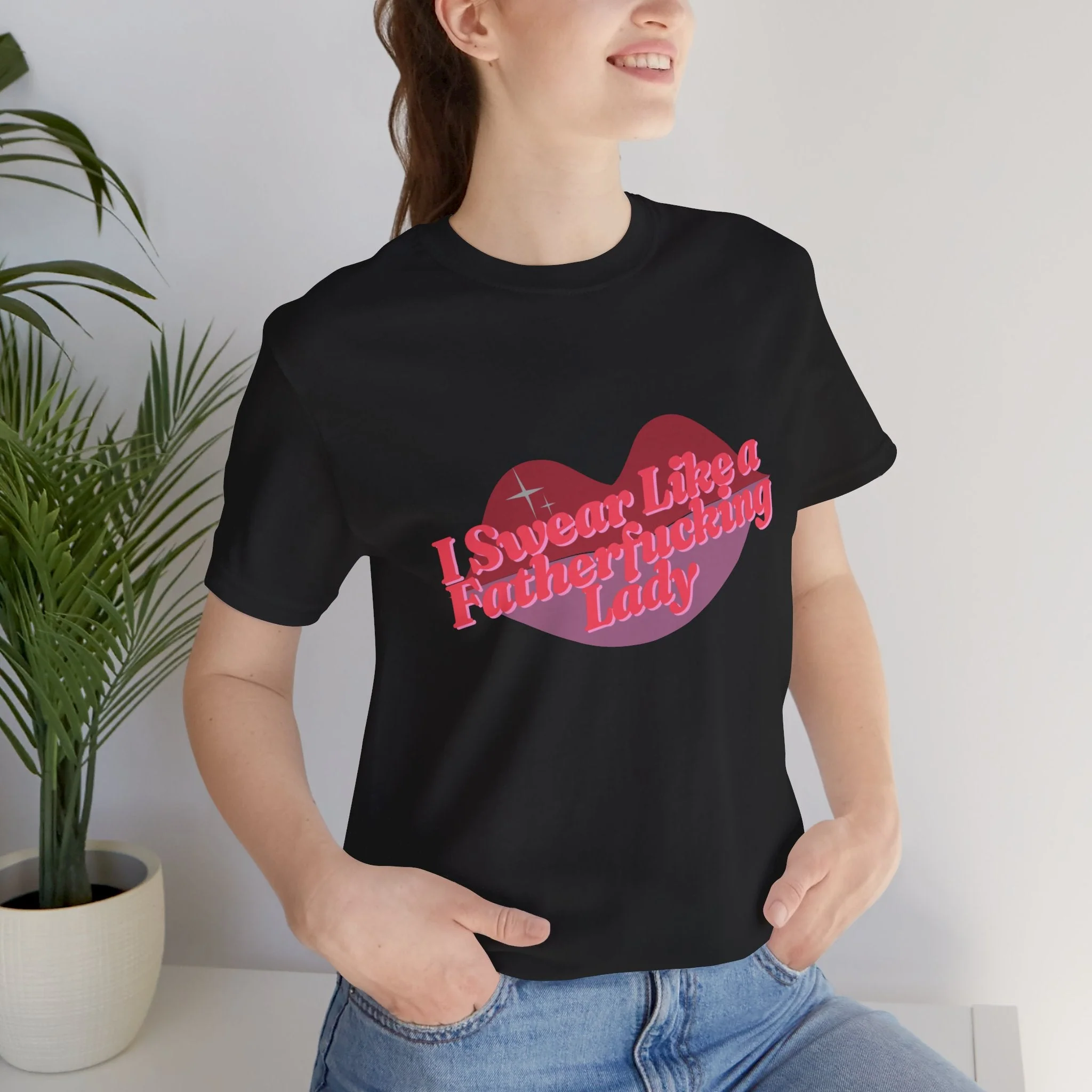 Swear Like a Fatherf💋💋💋💋💋💋 Lady Jersey Short Sleeve Tee [XS-5X, Multiple Color Options] - Image 24
