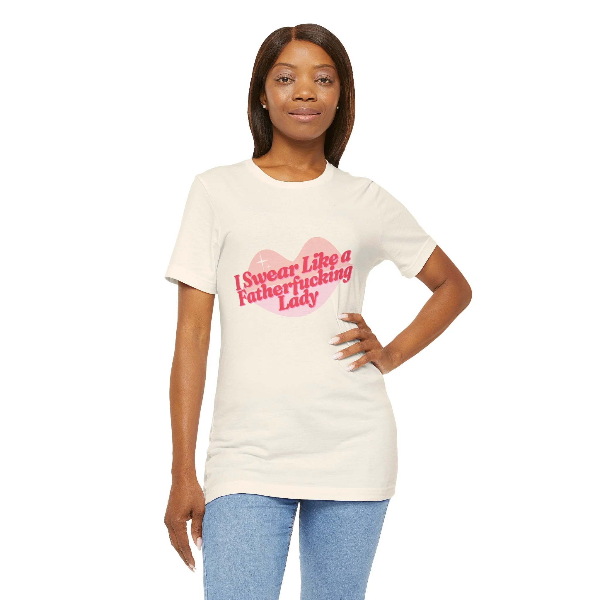 Swear Like a Fatherf💋💋💋💋💋💋 Lady Jersey Short Sleeve Tee [XS-5X, Multiple Color Options] - Image 28