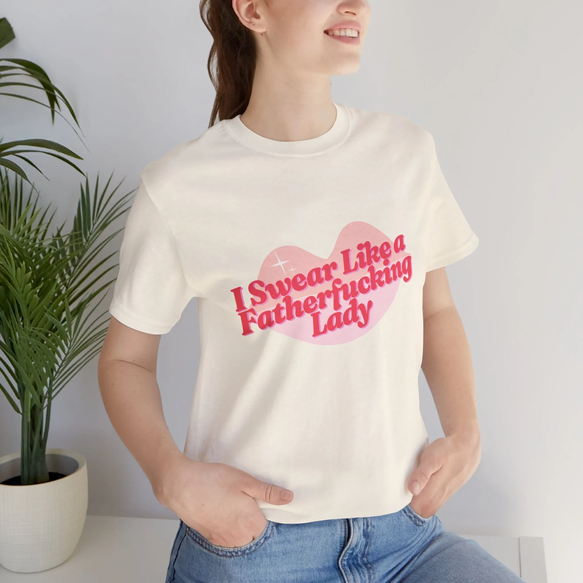 Swear Like a Fatherf💋💋💋💋💋💋 Lady Jersey Short Sleeve Tee [XS-5X, Multiple Color Options] - Image 29