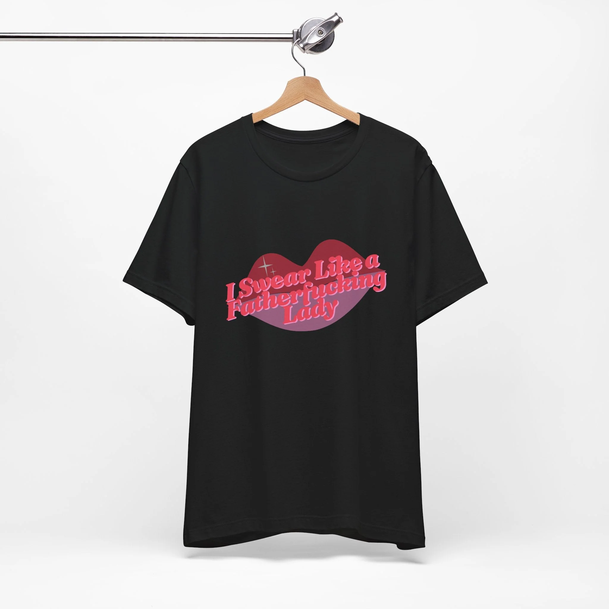 Swear Like a Fatherf💋💋💋💋💋💋 Lady Jersey Short Sleeve Tee [XS-5X, Multiple Color Options] - Image 3