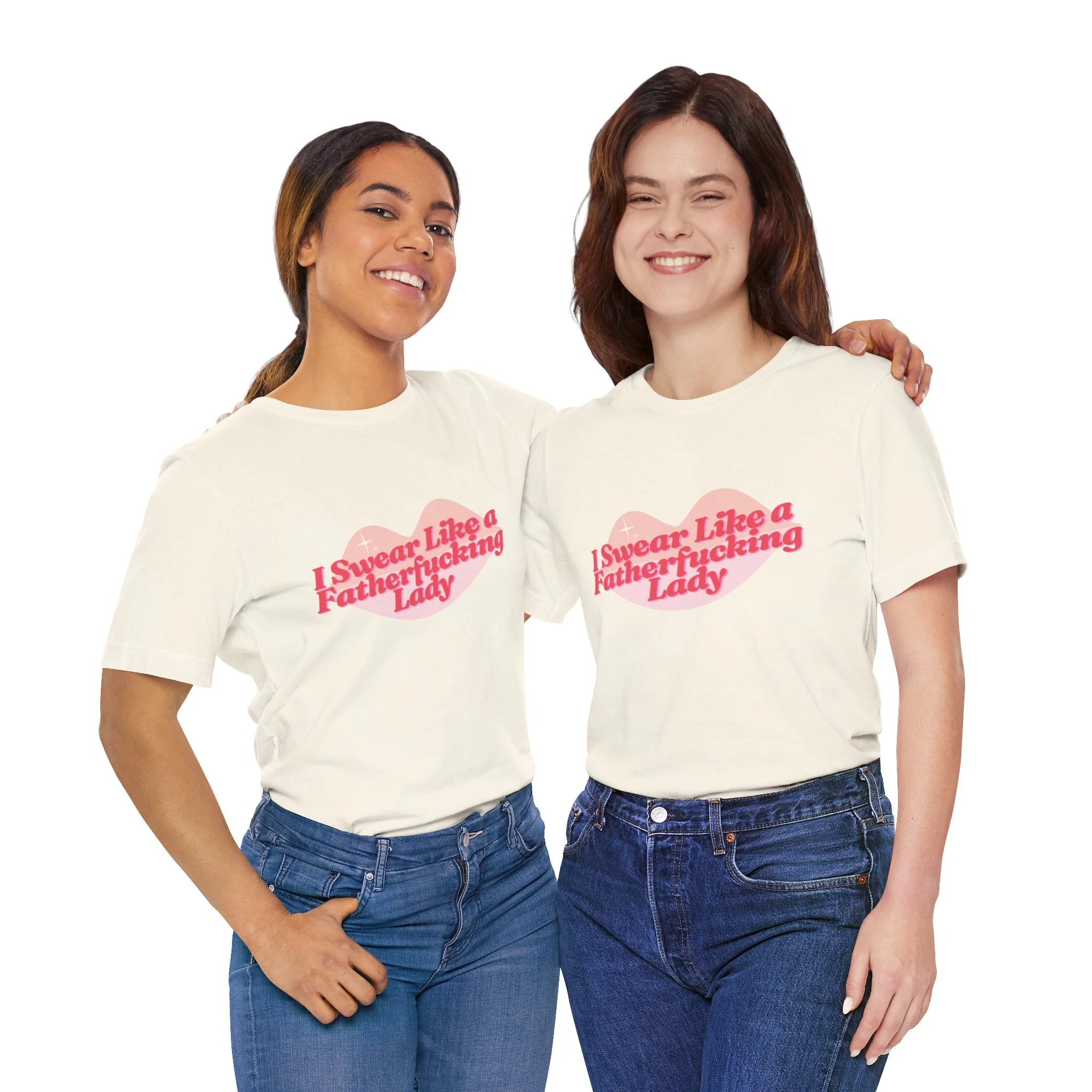 Swear Like a Fatherf💋💋💋💋💋💋 Lady Jersey Short Sleeve Tee [XS-5X, Multiple Color Options] - Image 30