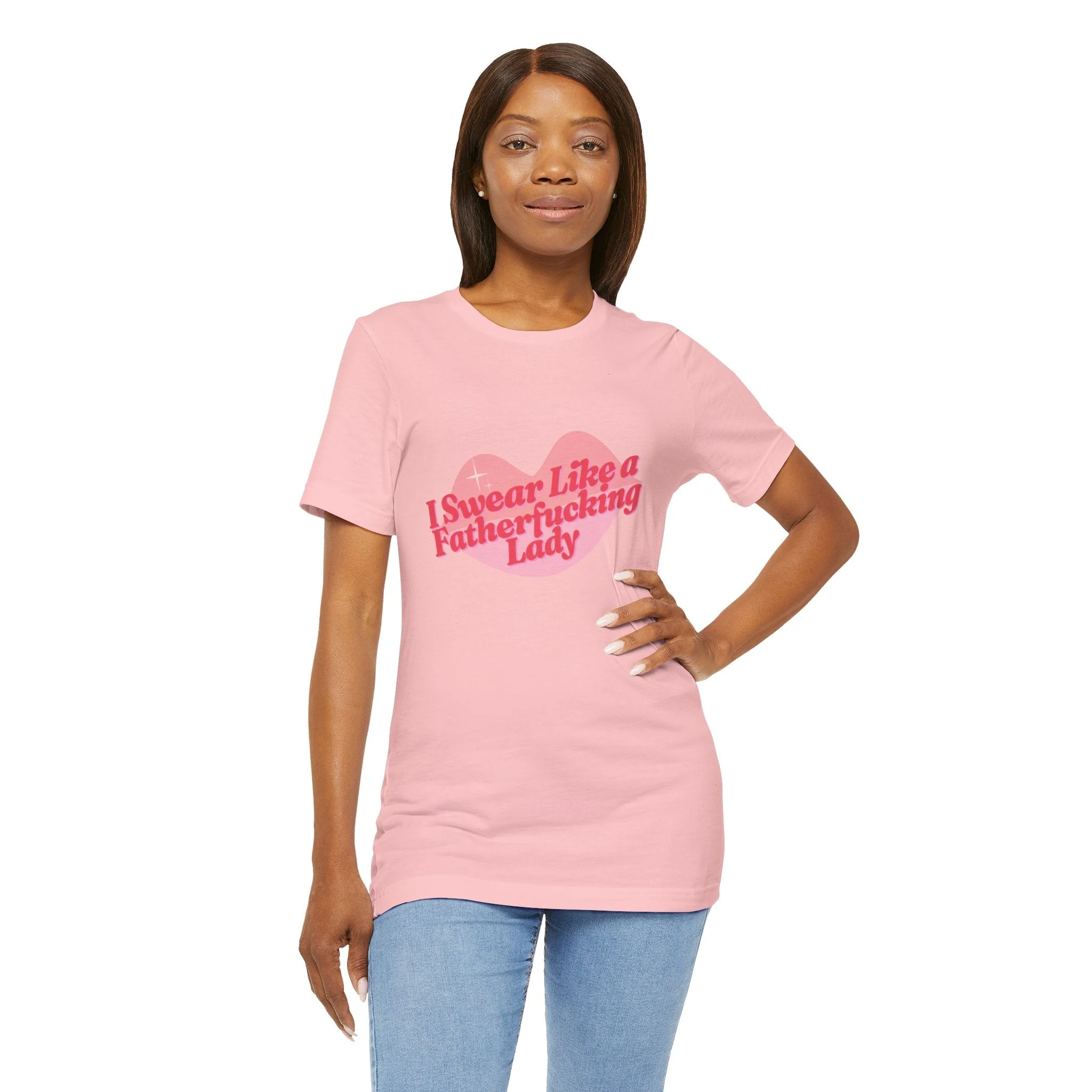 Swear Like a Fatherf💋💋💋💋💋💋 Lady Jersey Short Sleeve Tee [XS-5X, Multiple Color Options] - Image 33