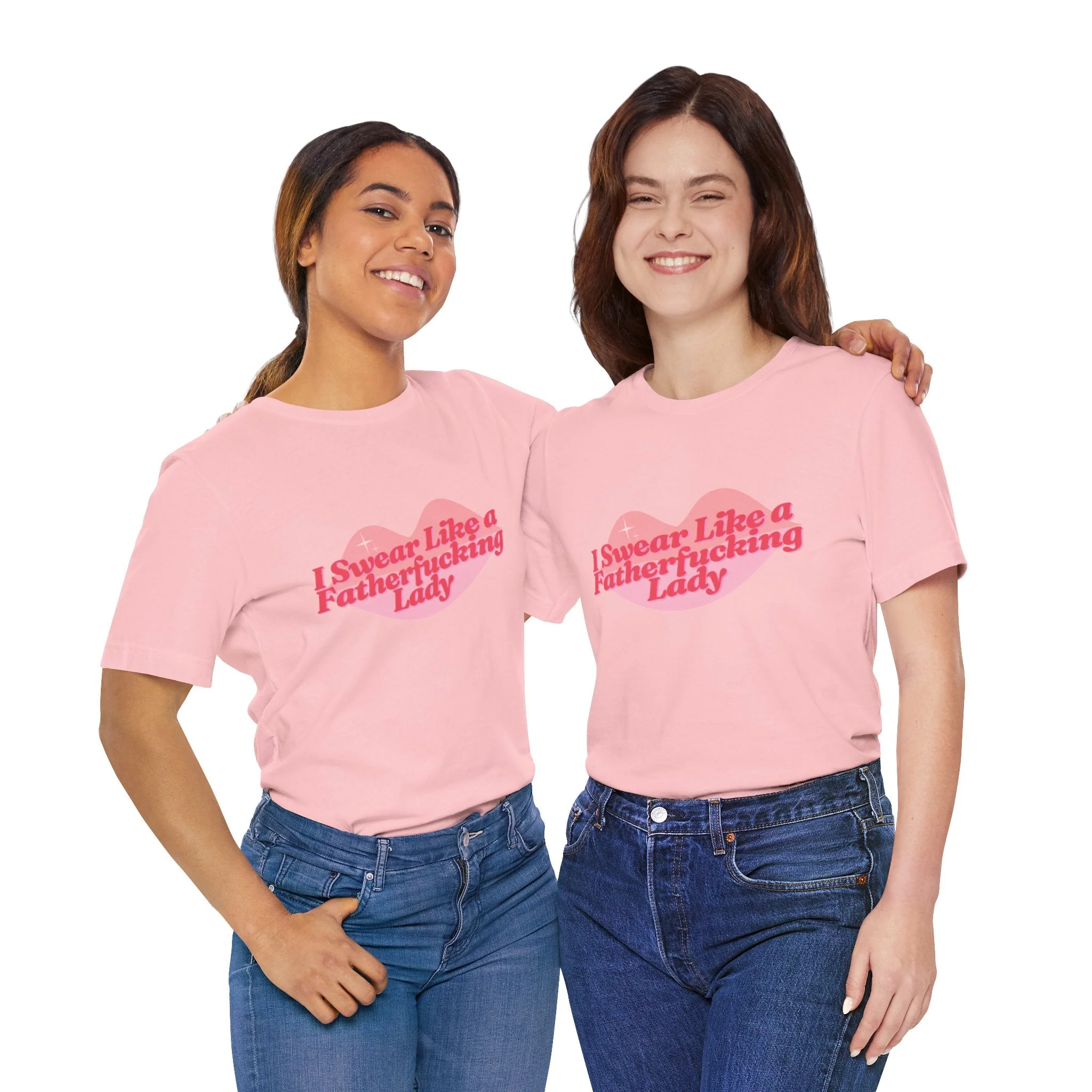Swear Like a Fatherf💋💋💋💋💋💋 Lady Jersey Short Sleeve Tee [XS-5X, Multiple Color Options] - Image 35
