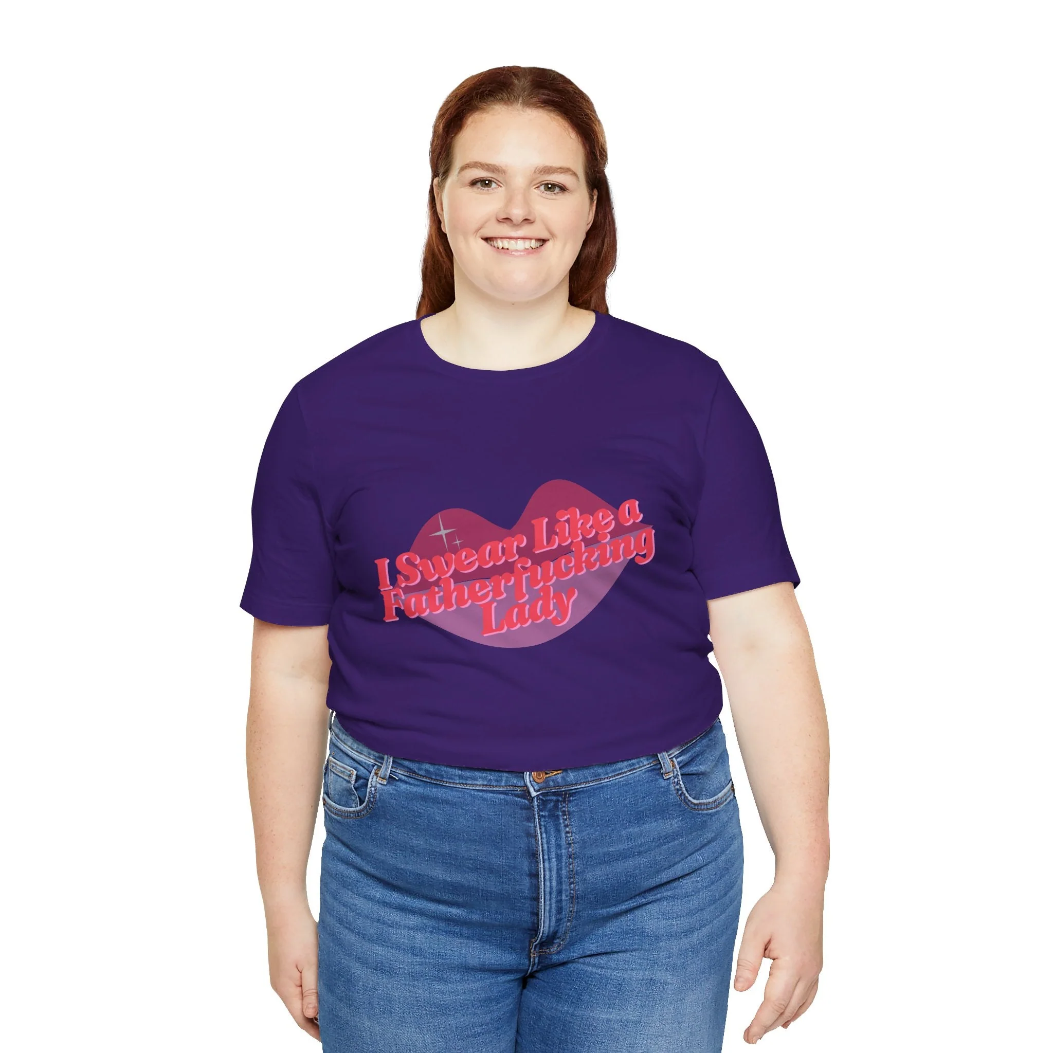 Swear Like a Fatherf💋💋💋💋💋💋 Lady Jersey Short Sleeve Tee [XS-5X, Multiple Color Options] - Image 37