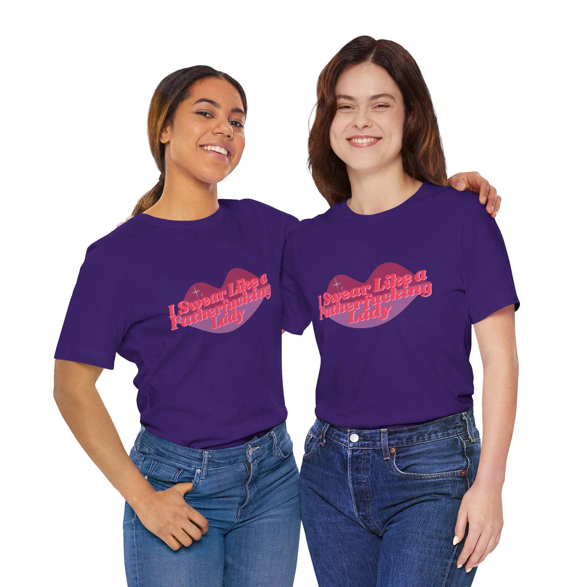 Swear Like a Fatherf💋💋💋💋💋💋 Lady Jersey Short Sleeve Tee [XS-5X, Multiple Color Options] - Image 40