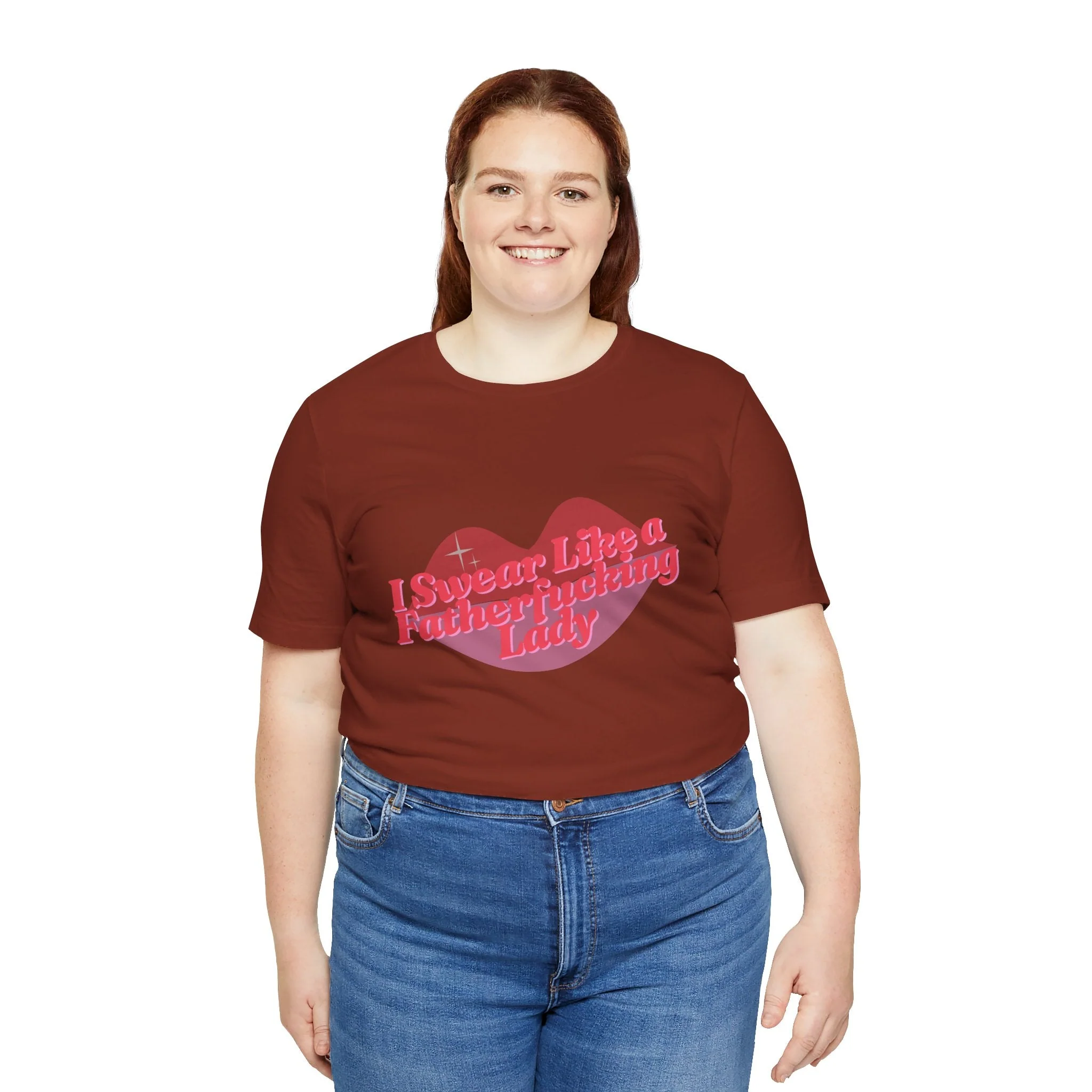 Swear Like a Fatherf💋💋💋💋💋💋 Lady Jersey Short Sleeve Tee [XS-5X, Multiple Color Options] - Image 47