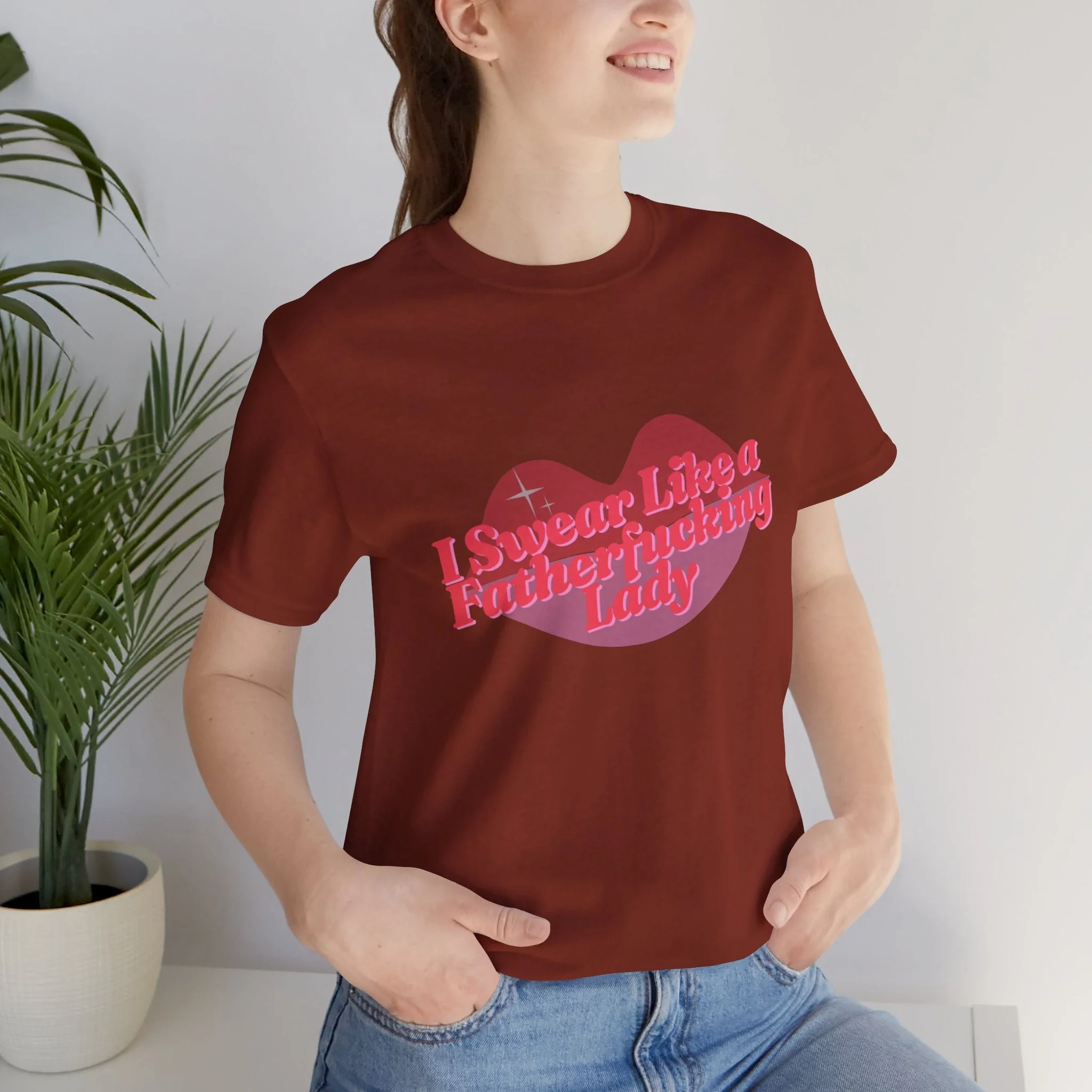 Swear Like a Fatherf💋💋💋💋💋💋 Lady Jersey Short Sleeve Tee [XS-5X, Multiple Color Options] - Image 49