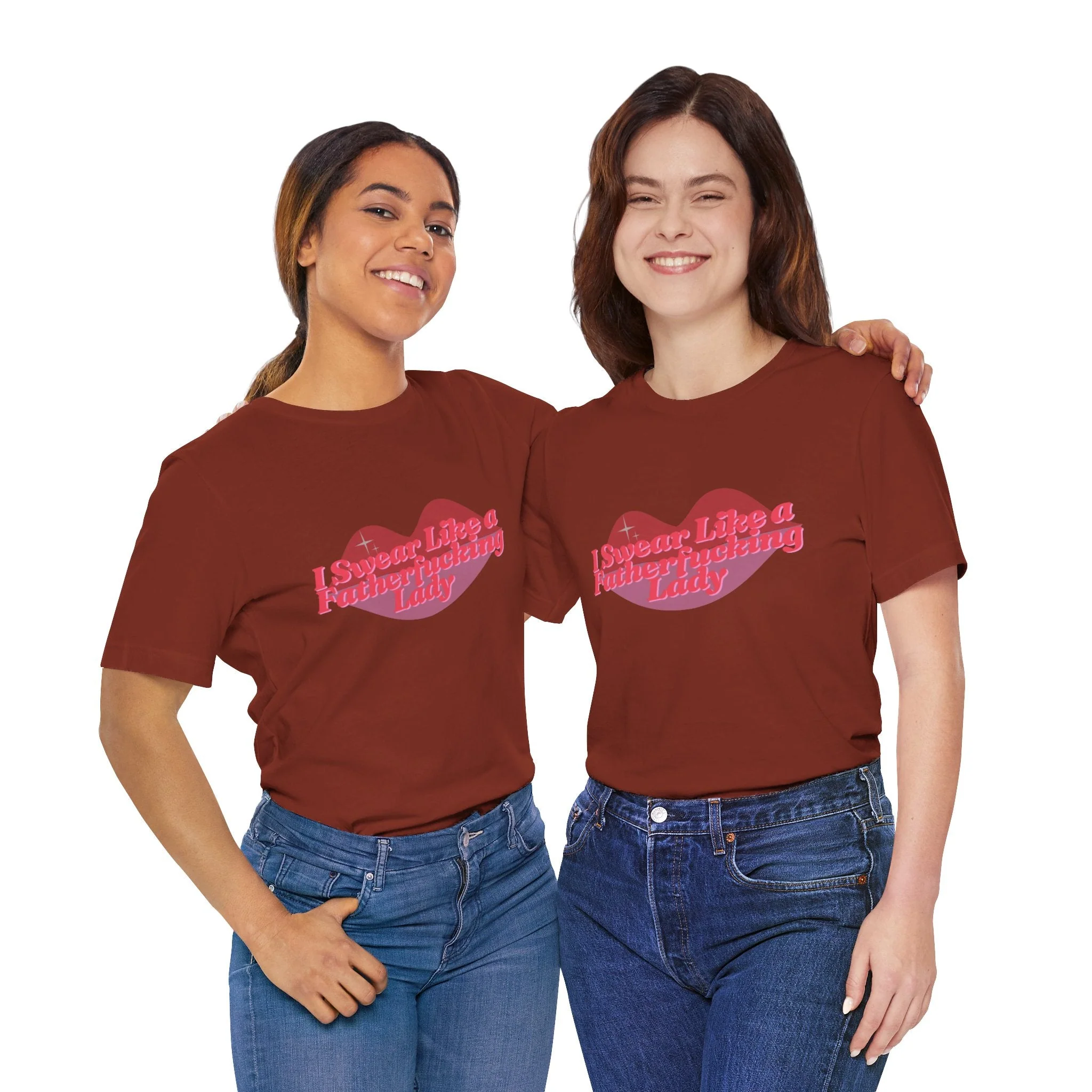Swear Like a Fatherf💋💋💋💋💋💋 Lady Jersey Short Sleeve Tee [XS-5X, Multiple Color Options] - Image 50