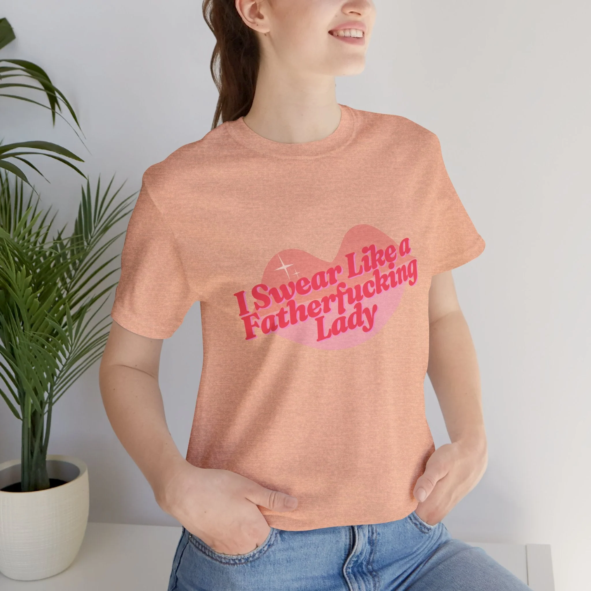 Swear Like a Fatherf💋💋💋💋💋💋 Lady Jersey Short Sleeve Tee [XS-5X, Multiple Color Options] - Image 54