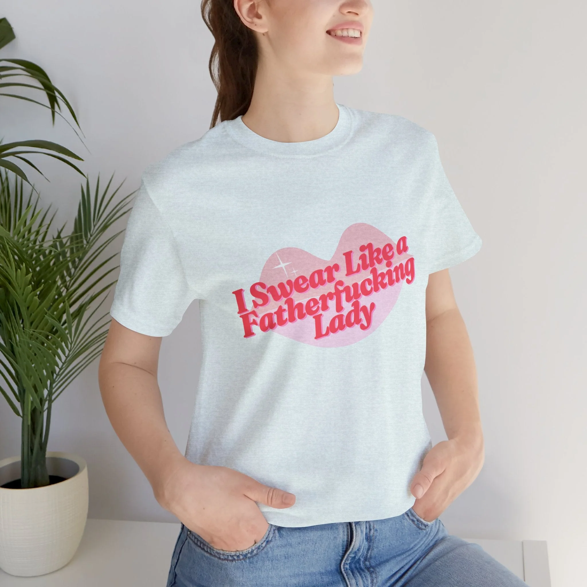 Swear Like a Fatherf💋💋💋💋💋💋 Lady Jersey Short Sleeve Tee [XS-5X, Multiple Color Options] - Image 59