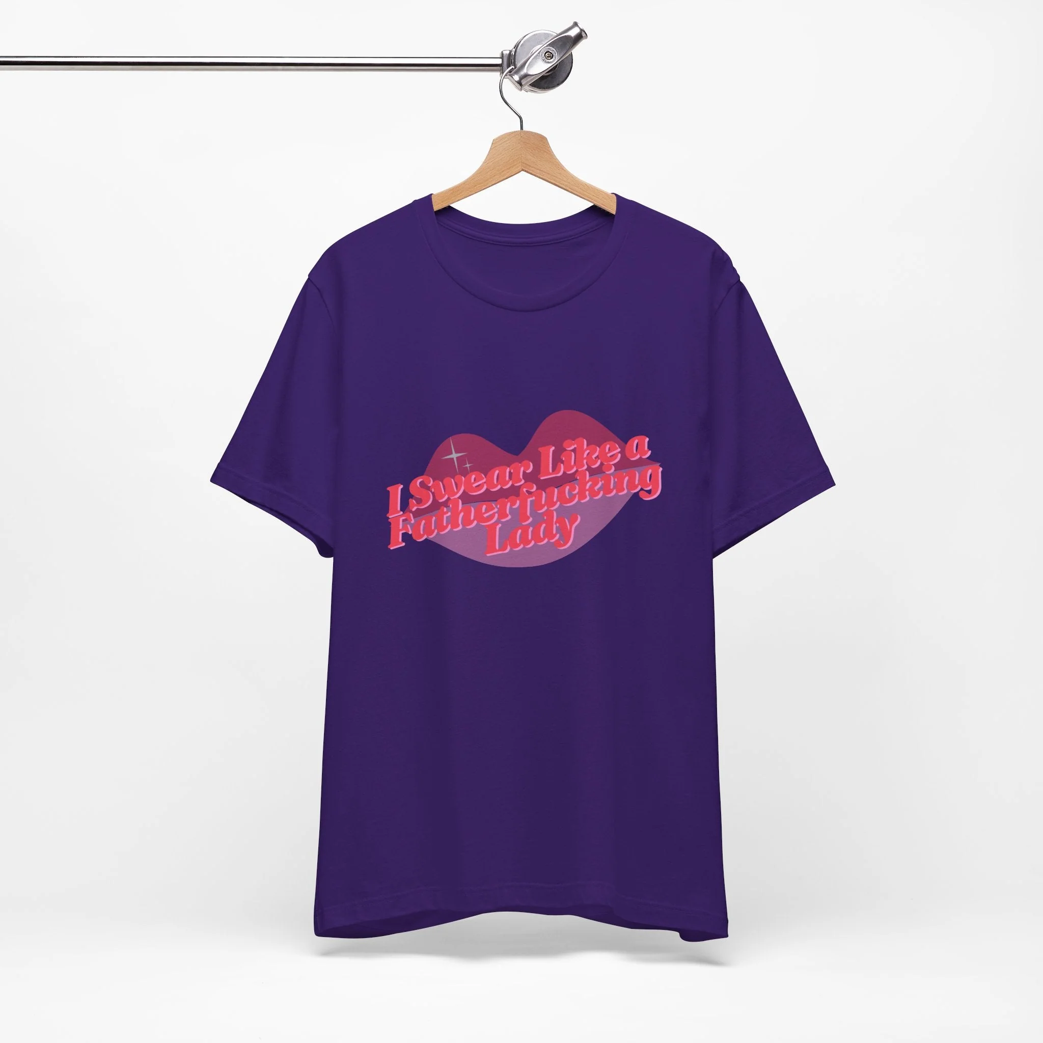 Swear Like a Fatherf💋💋💋💋💋💋 Lady Jersey Short Sleeve Tee [XS-5X, Multiple Color Options] - Image 6