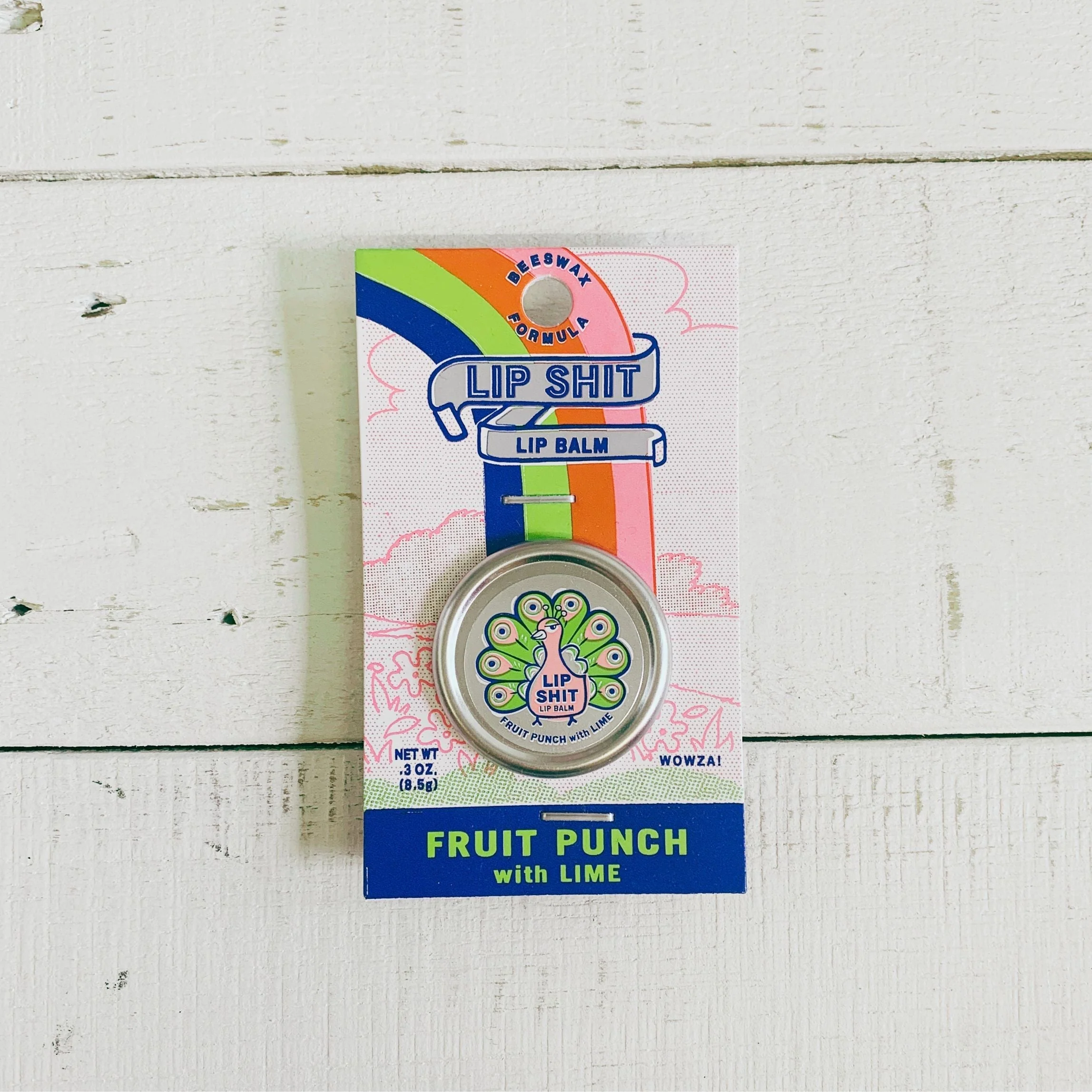 Lip Shit Lip Balm Fruit Punch with Lime Beeswax Formula | Lip Moisturizer in Tin | .3oz | BlueQ at GetBullish - Image 5