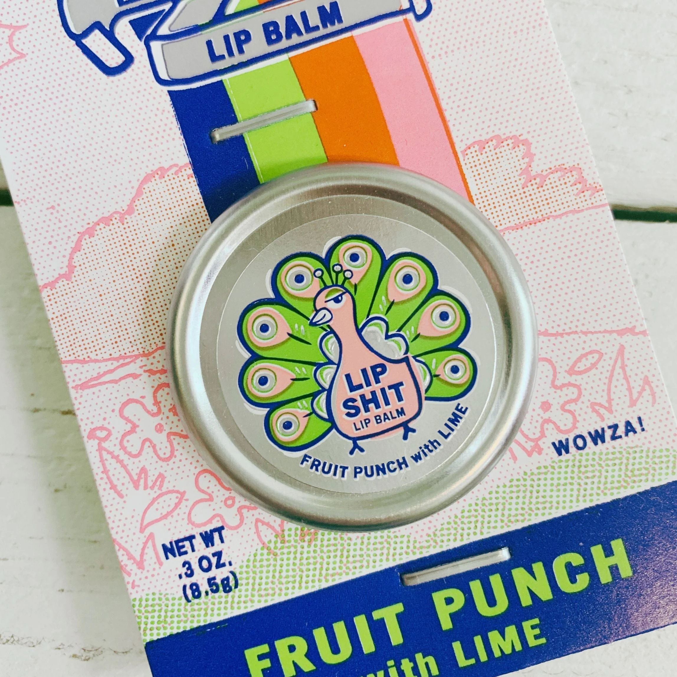 Lip Shit Lip Balm Fruit Punch with Lime Beeswax Formula | Lip Moisturizer in Tin | .3oz | BlueQ at GetBullish - Image 7
