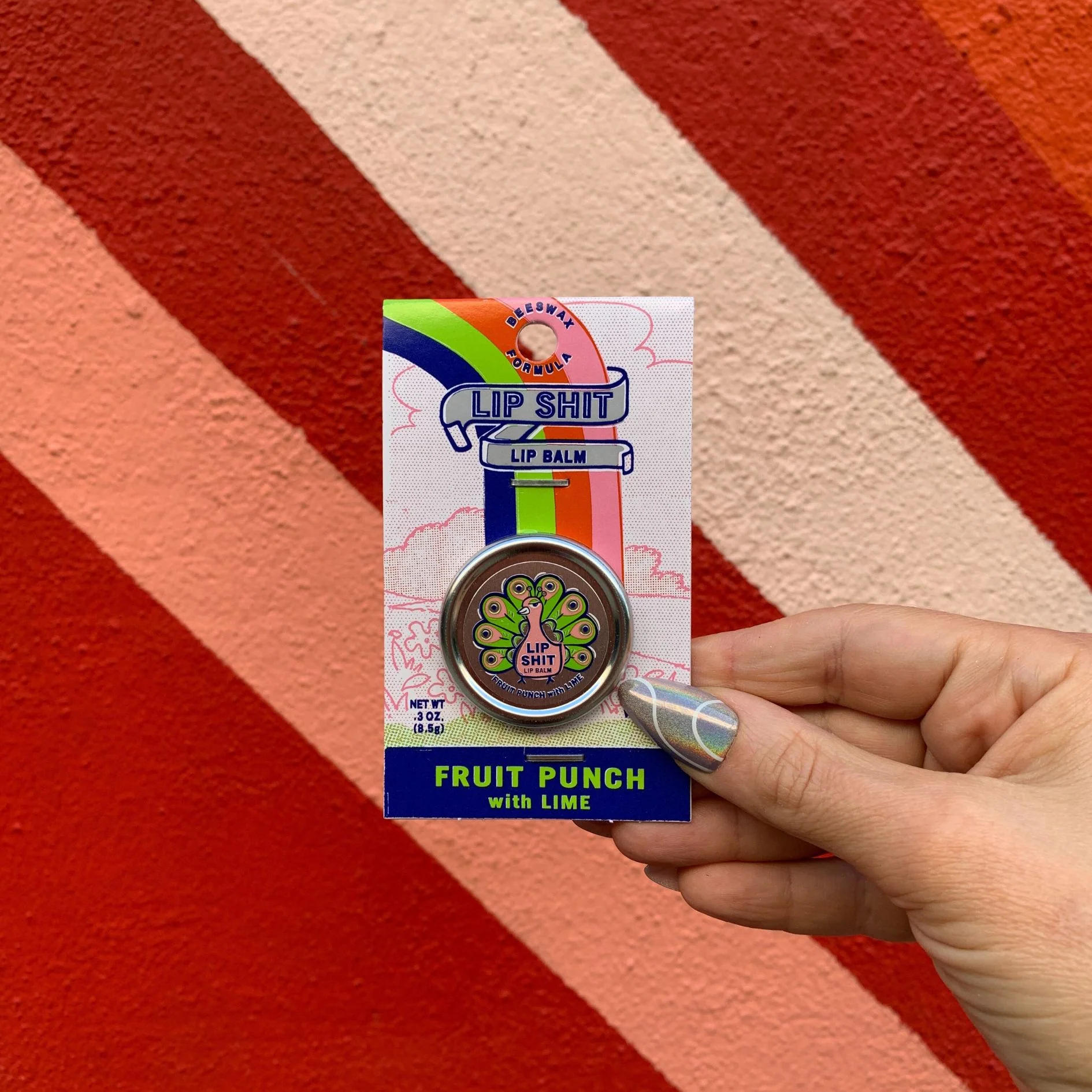 Lip Shit Lip Balm Fruit Punch with Lime Beeswax Formula | Lip Moisturizer in Tin | .3oz | BlueQ at GetBullish - Image 9