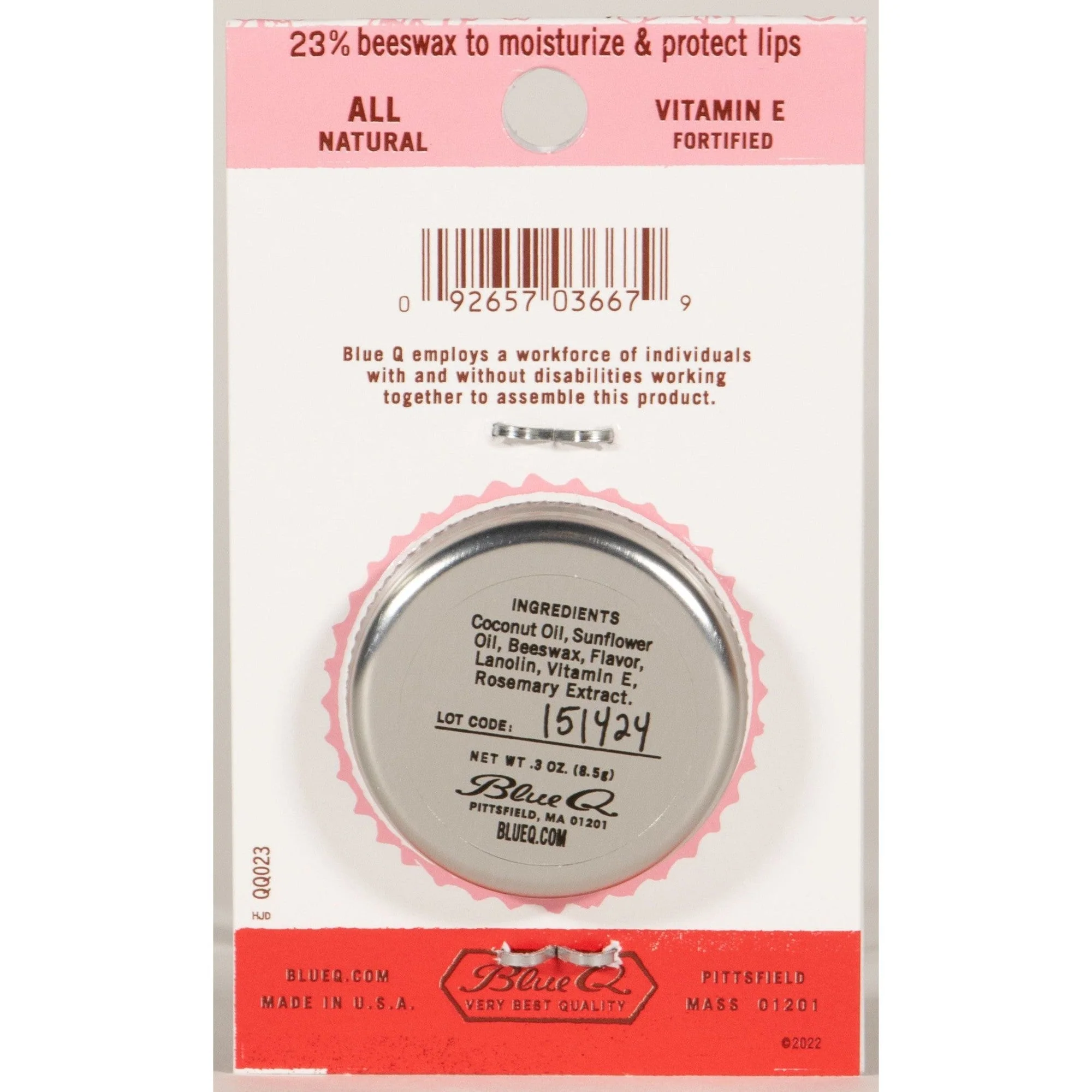 Lip Shit Lip Balm in Classic Cherry Beeswax Formula | Lip Moisturizer in Tin | .3oz | BlueQ at GetBullish - Image 3