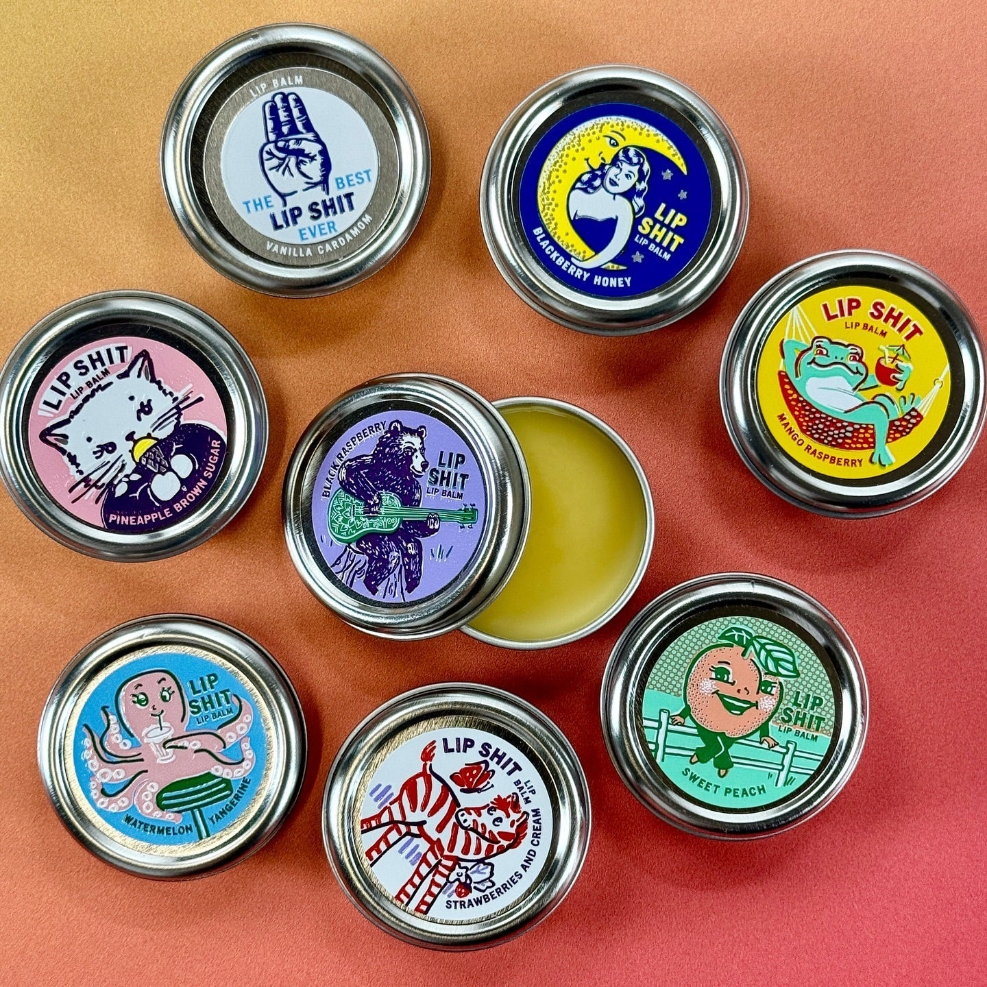 Lip Shit Lip Balm in Classic Cherry Beeswax Formula | Lip Moisturizer in Tin | .3oz | BlueQ at GetBullish - Image 7